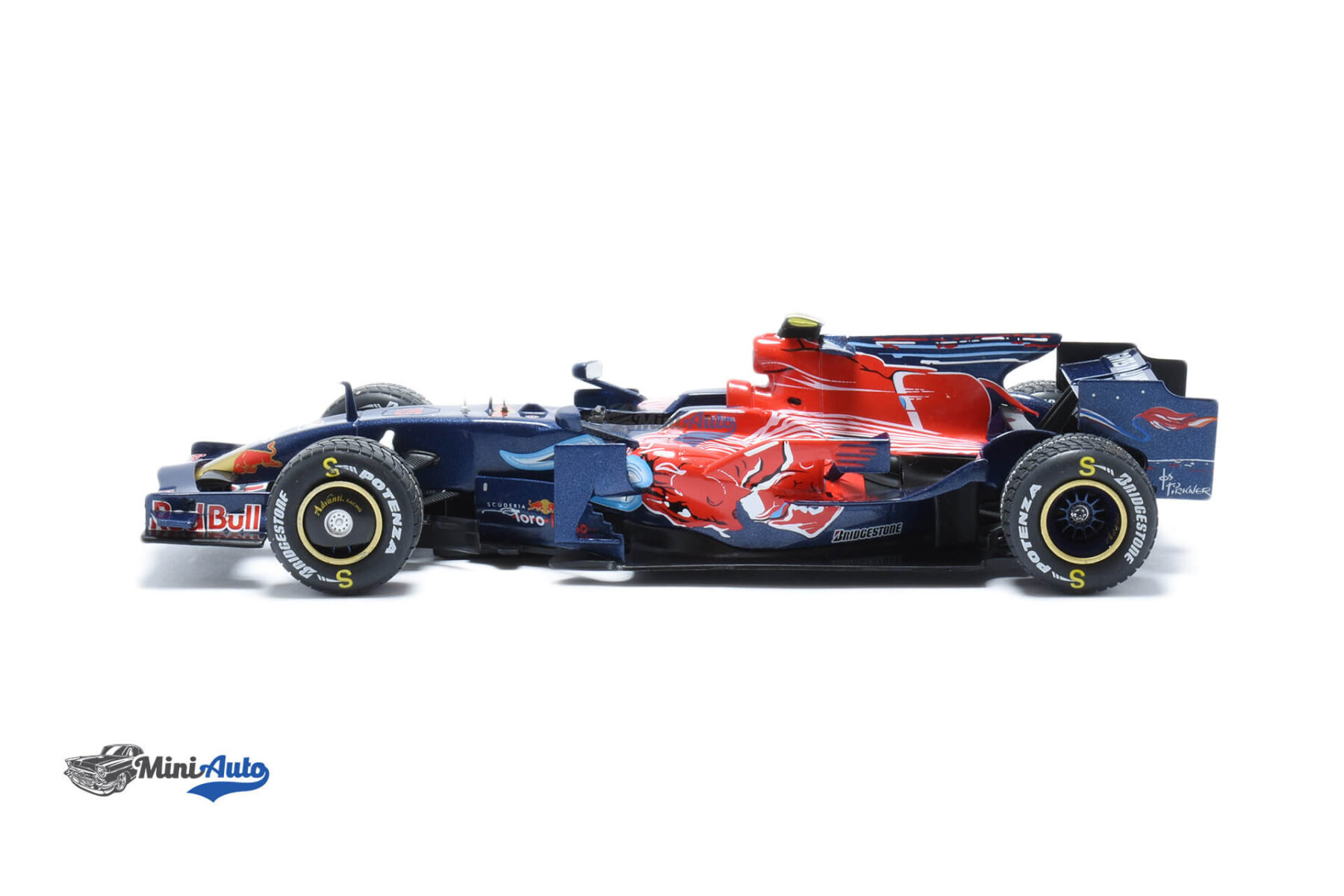 Toro Rosso STR3 N15 Sebastian Vettel - 2008 - Blue/Red - Image 3