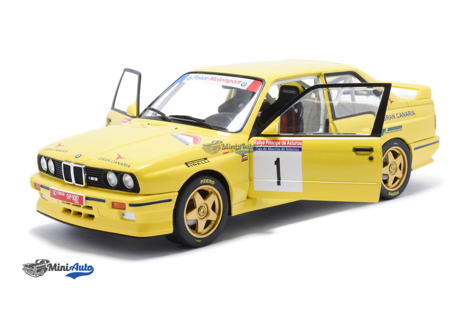 BMW E30 M3 GR.A N1 J.M. Ponce - 1992 - Yellow - Image 2