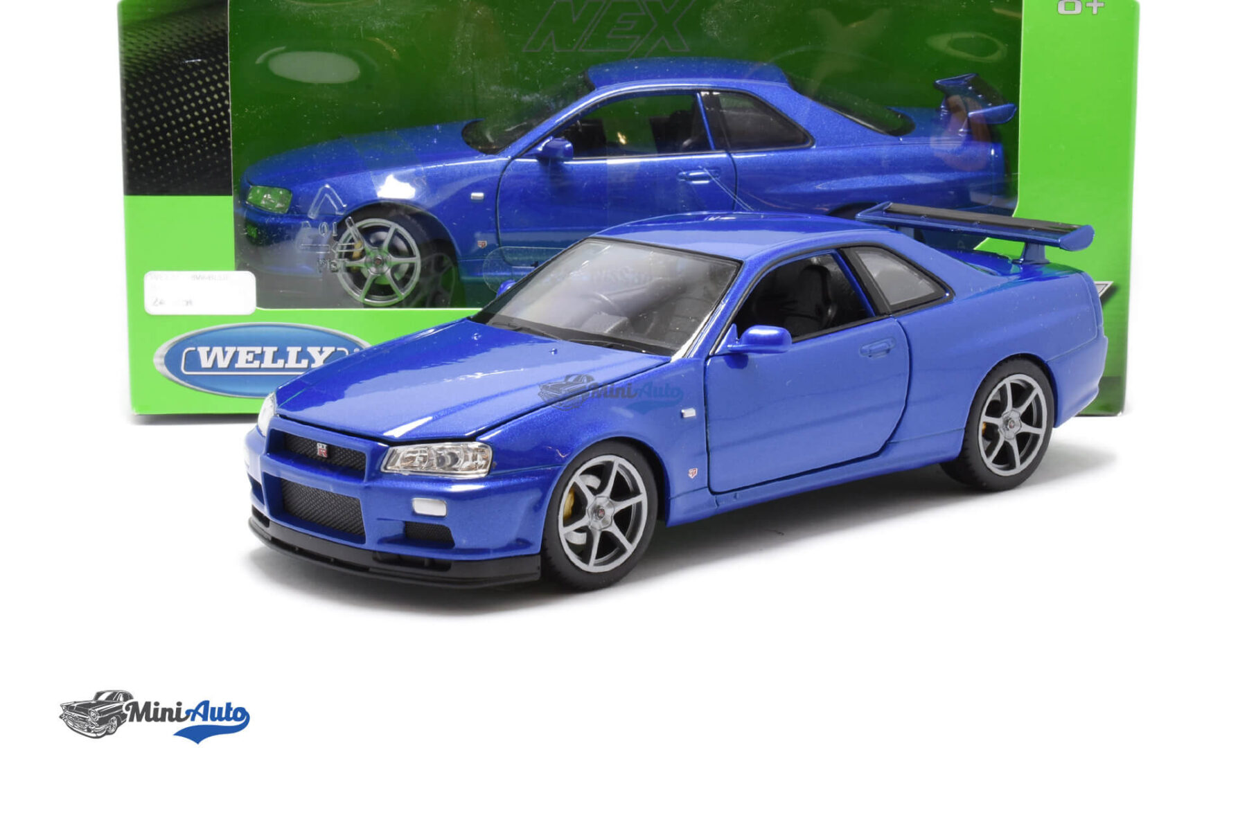 WEL24108W-BLUE---Nissan-Skyline-GT-R-R34---2002---Blue_6 Nissan Skyline GT-R R34 - 2002 - Blue - Image 6