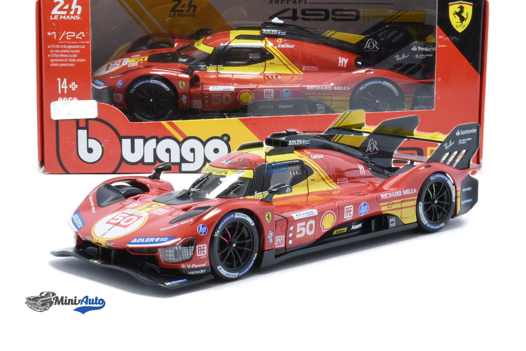 Ferrari  499P N50 Winner 24h LeMans - 2024 - Red - Image 4