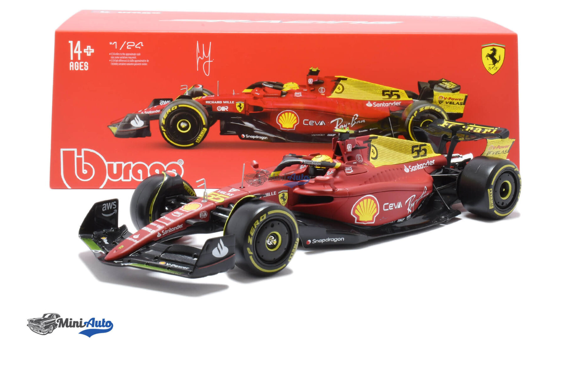 Ferrari F1 N55 Carlos Sainz - 2022 - Red - Image 4