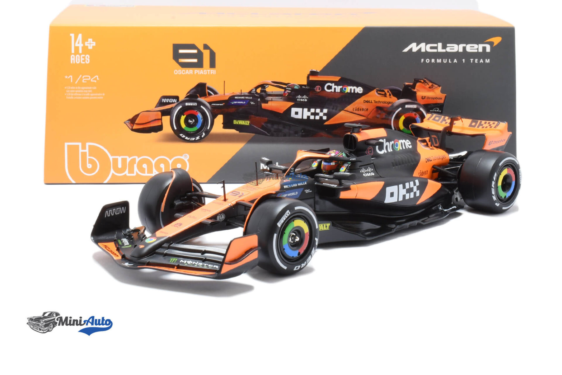 McLaren MCL38 N81 Oscar Piastri - 2024 - Orange/Black - Image 4