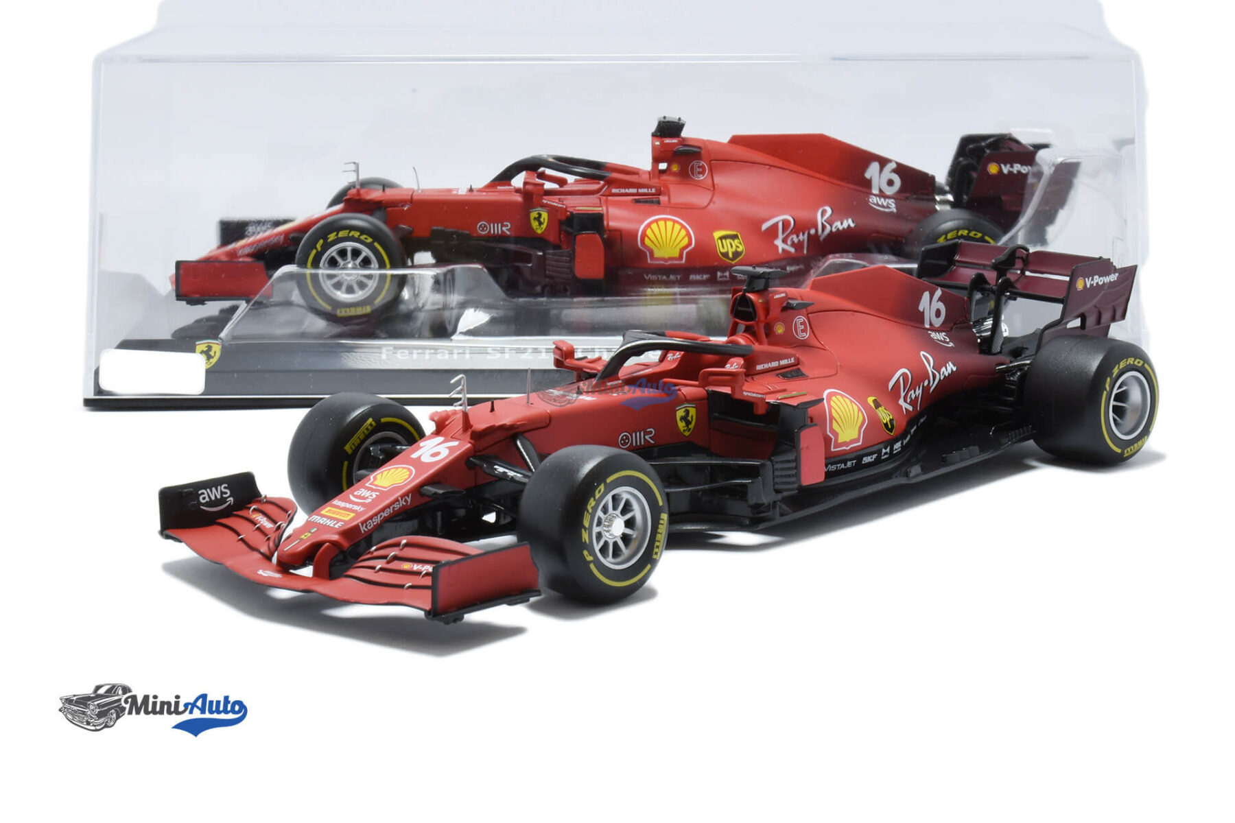 Ferrari SF21 N16 C. Lecler - 2021 - Red - Image 4