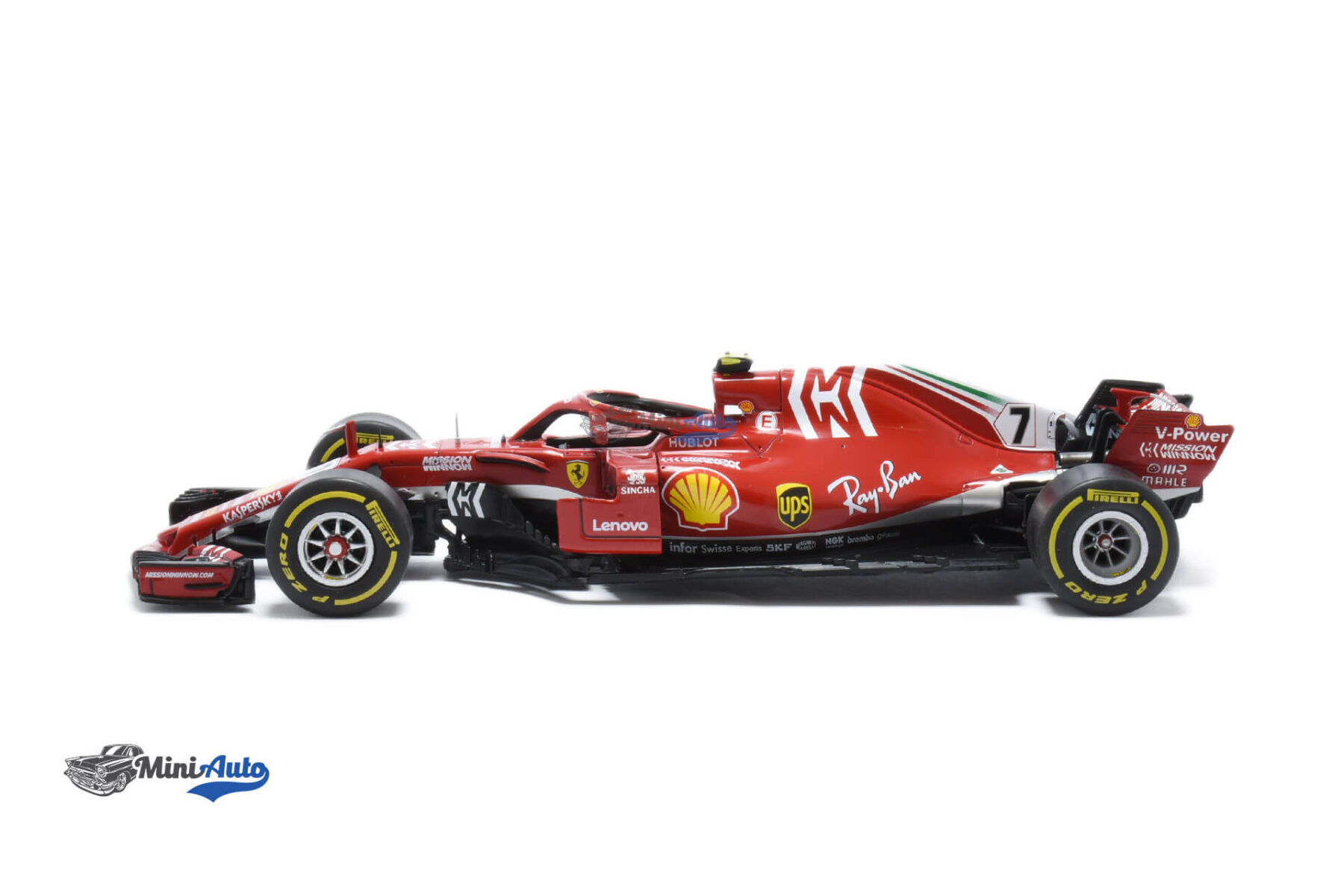 Ferrari SF71H N7 Kimi Raikkonen - 2018 - Red - Image 3