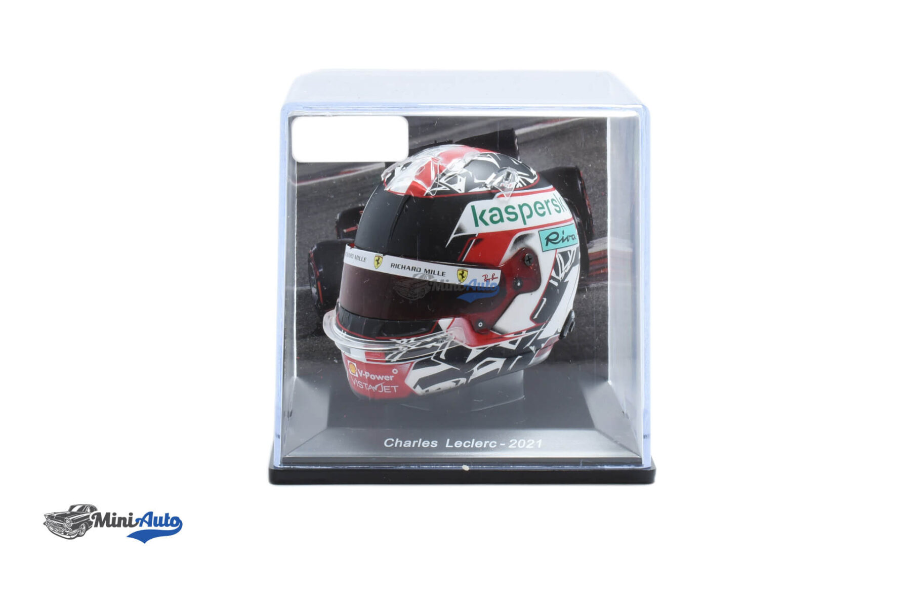 Charles Leclerc SF21 Helmet 1:5 - Image 4