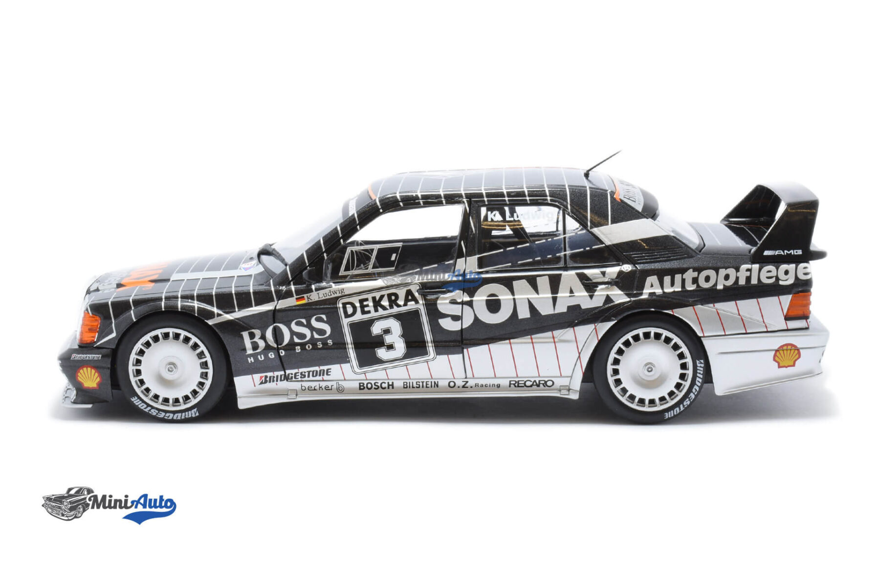 Mercedes Benz 190E EVO2 AMG DTM K. Ludwig - 1992 - Black/Silver - Image 5