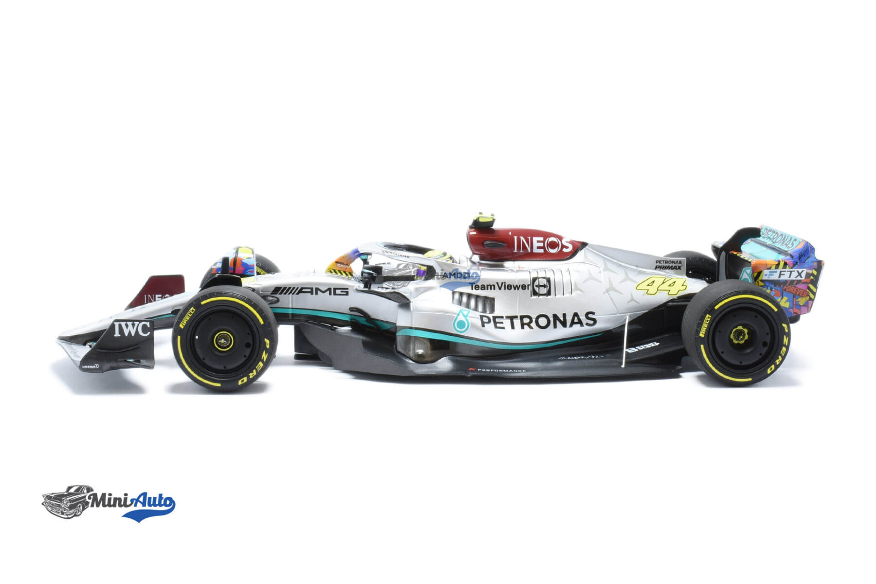 Mercedes Benz W13 L. Hamilton N44 - 2022 - Silver - Image 3