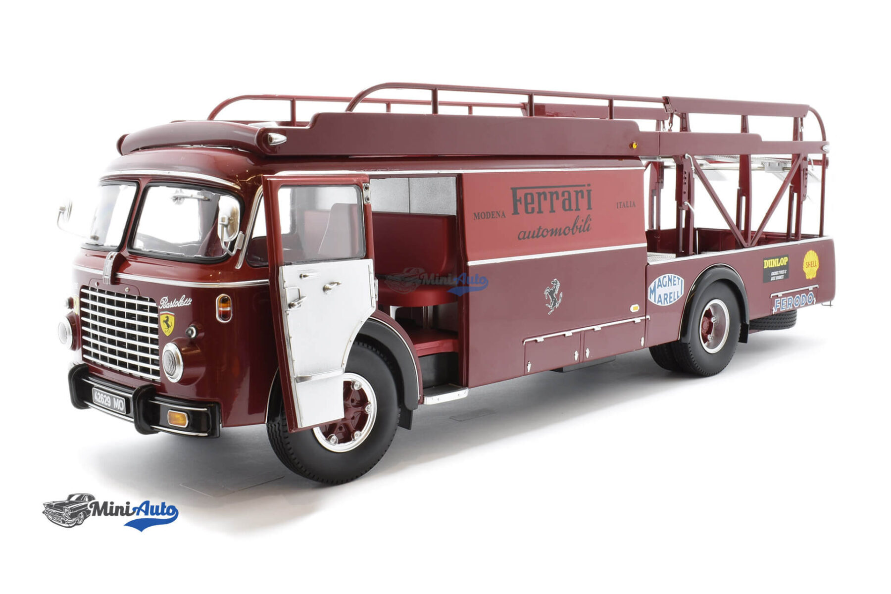 Fiat 642 RN2 Bartoletti Ferrari Race Car Transporter - 1957 - Red - Image 2