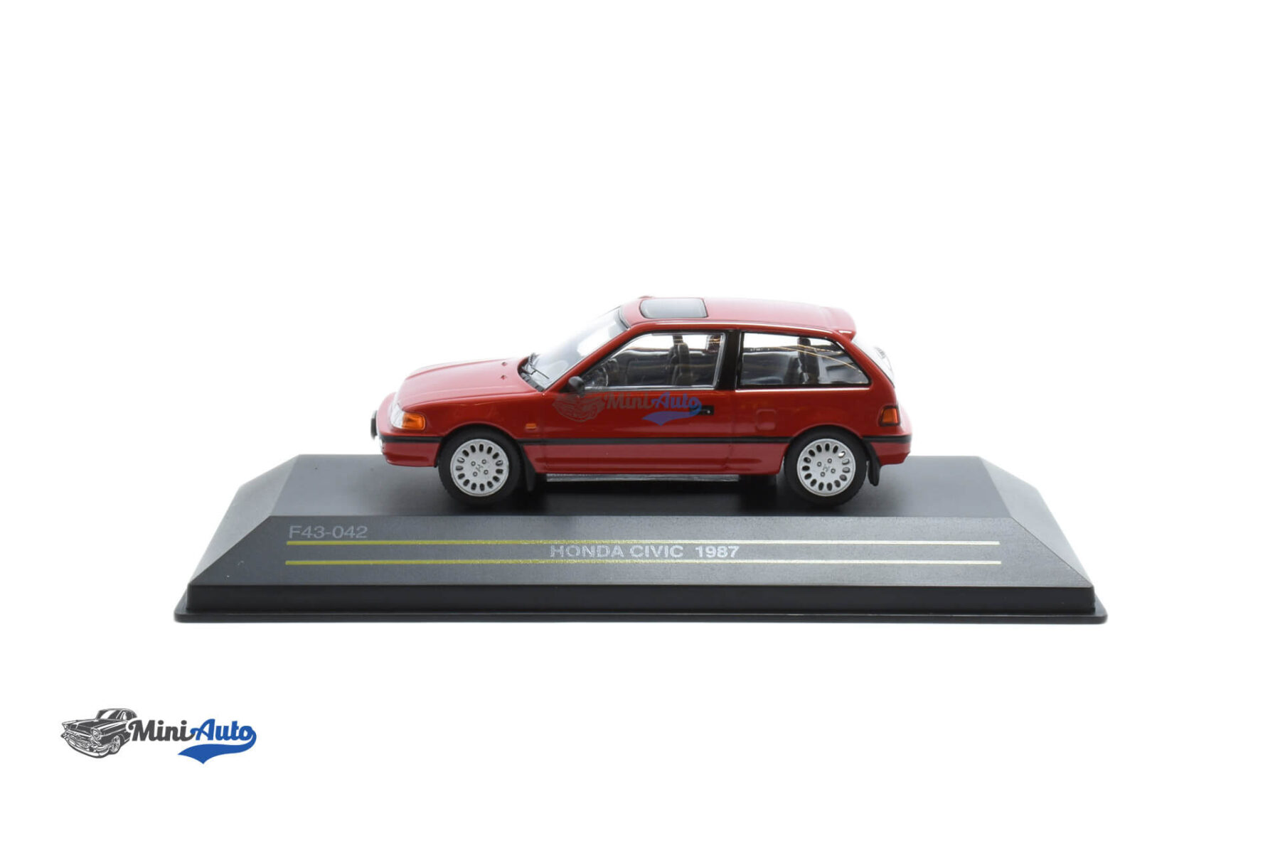 F43-042---Honda-Civic---1987---Red_3 Honda Civic - 1987 - Red - Image 3