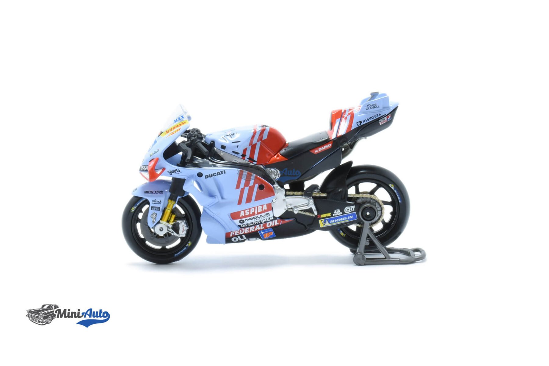 MAI36399ALEX---Ducati-GP23-Team-Gresini-N73-Alex-Marquez---2024---Light-Blue_3 Ducati GP23 Team Gresini N73 Alex Marquez - 2024 - Light Blue - Image 3