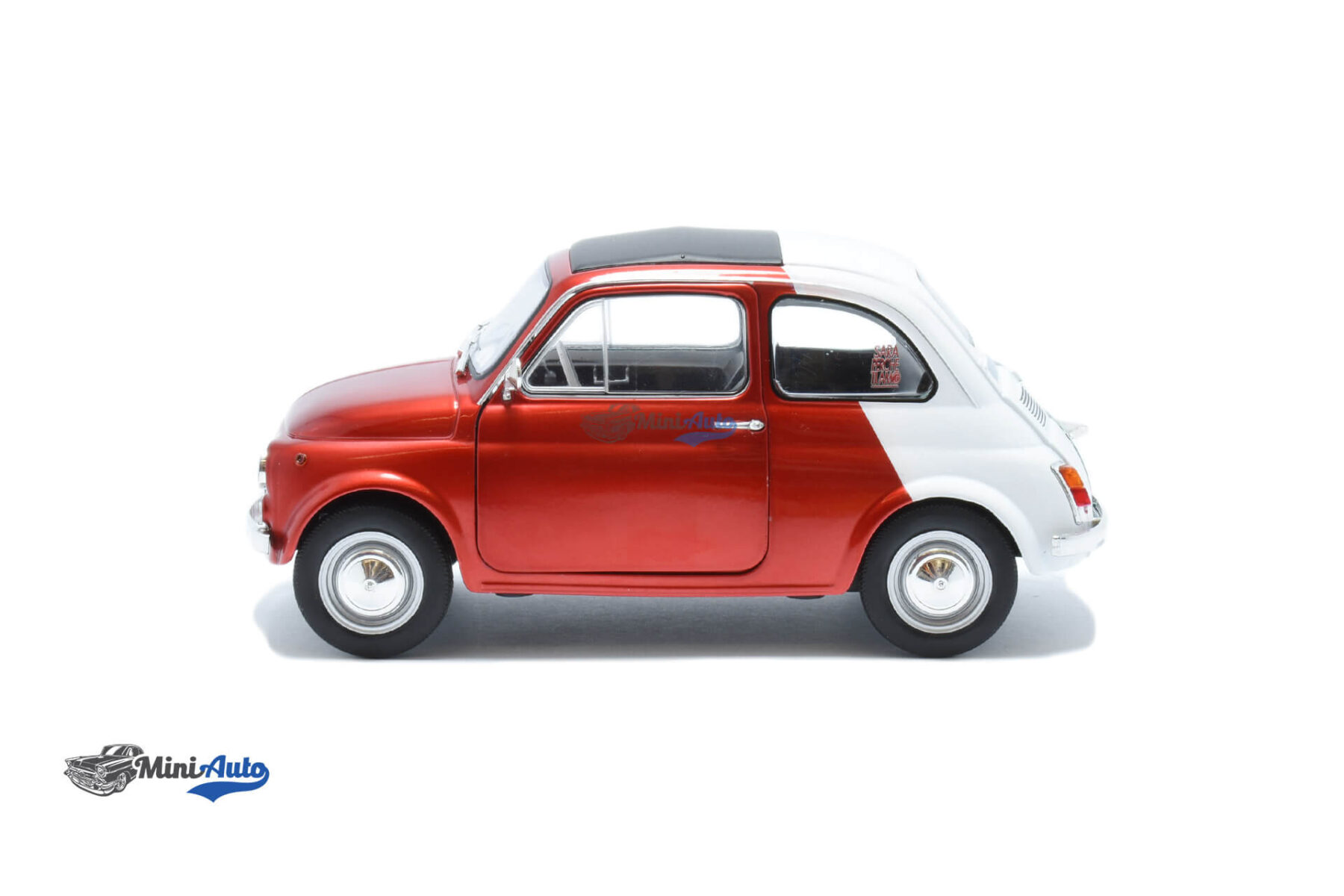 Fiat 500 Italian Livery - 1965 - White/Green/Red - Image 5