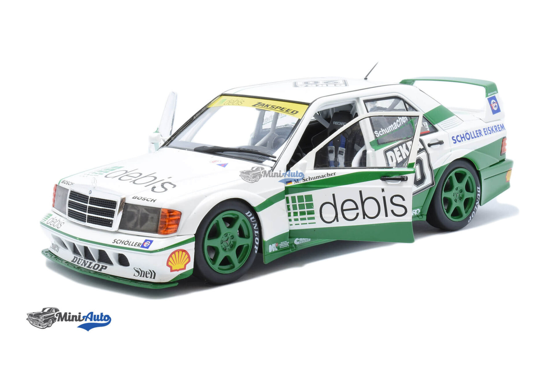 Mercedes Benz 190E EVO2 DTM Zakspeed N20 M. Schumacher - 1991 - White/Green - Image 2