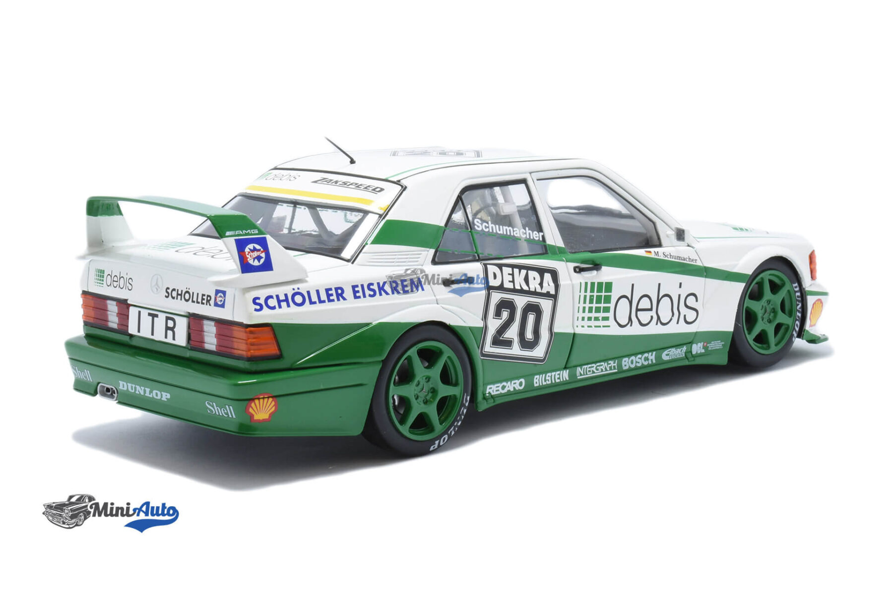 Mercedes Benz 190E EVO2 DTM Zakspeed N20 M. Schumacher - 1991 - White/Green - Image 3