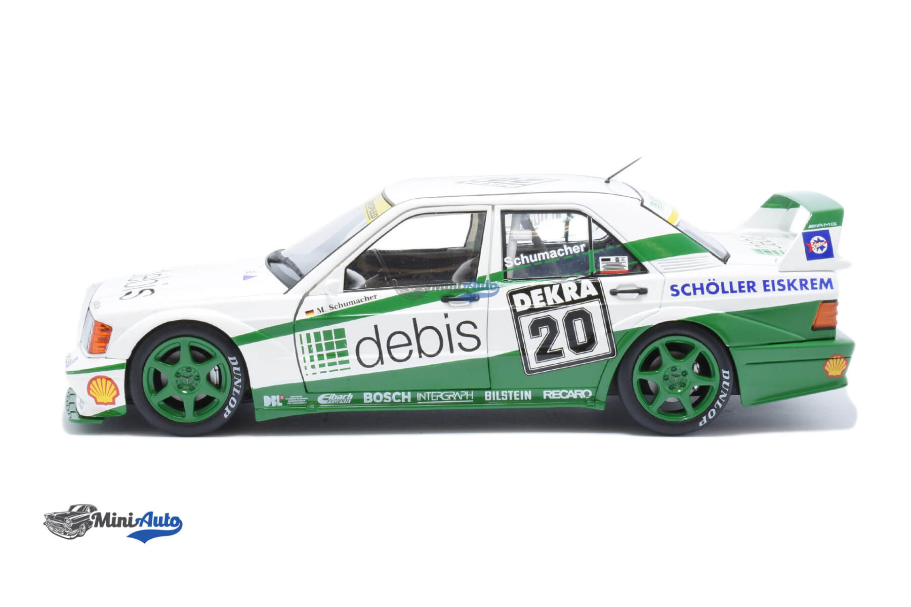 Mercedes Benz 190E EVO2 DTM Zakspeed N20 M. Schumacher - 1991 - White/Green - Image 5