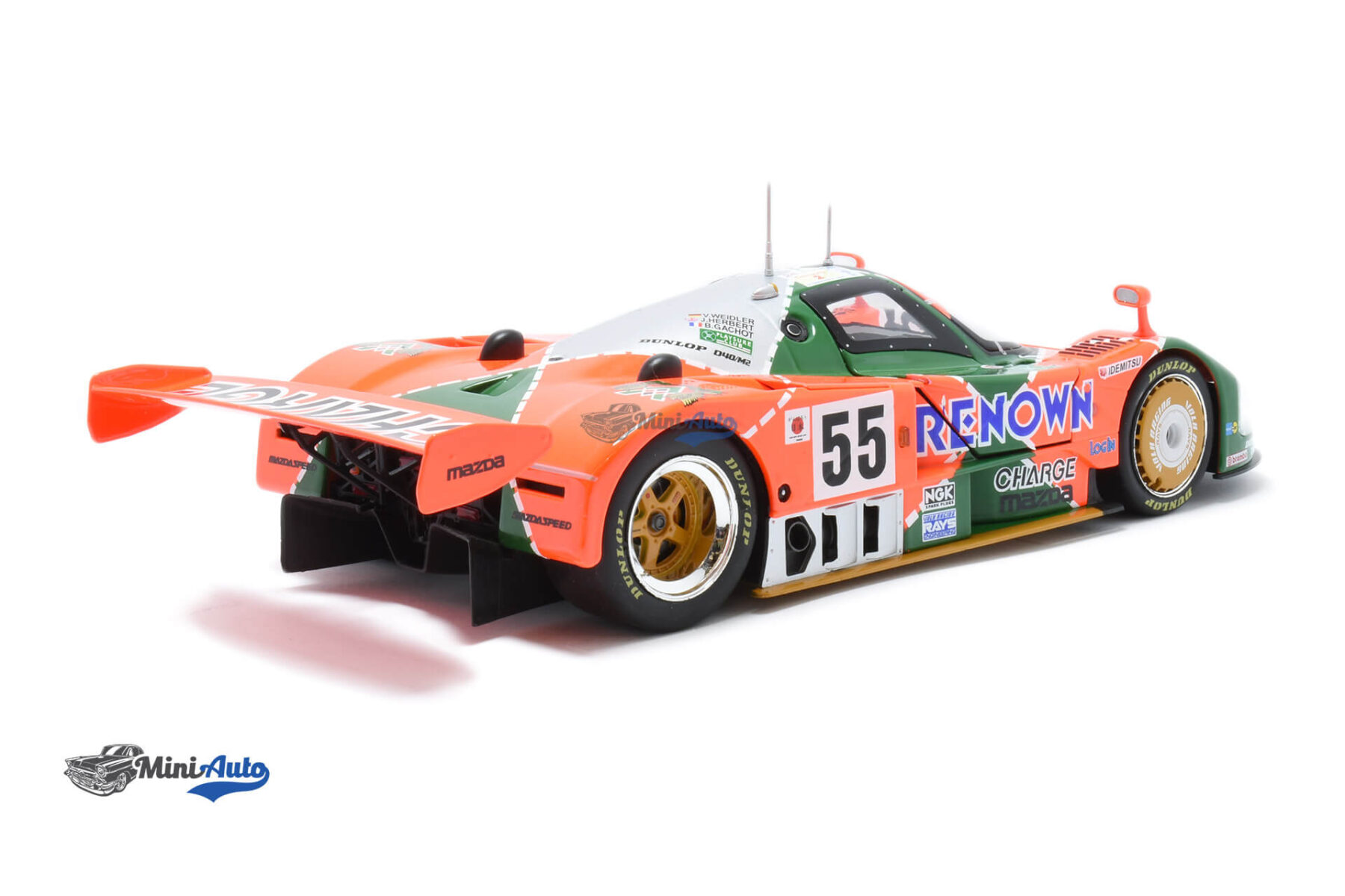 Mazda 787B 2.6L N55 Winner 24h Le Mans - 1991 - Orange/Green - Image 3