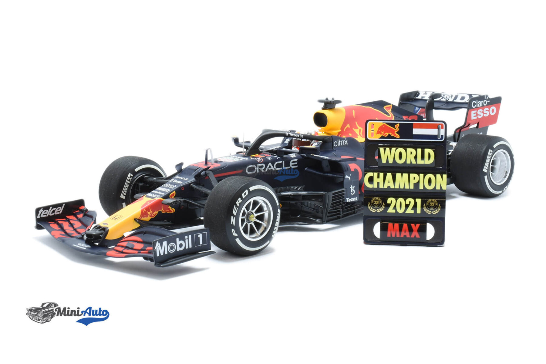 Red Bull RB16B N33 Max Verstappen Winner Abu Dhabi - 2021 - Dark Blue - Image 2