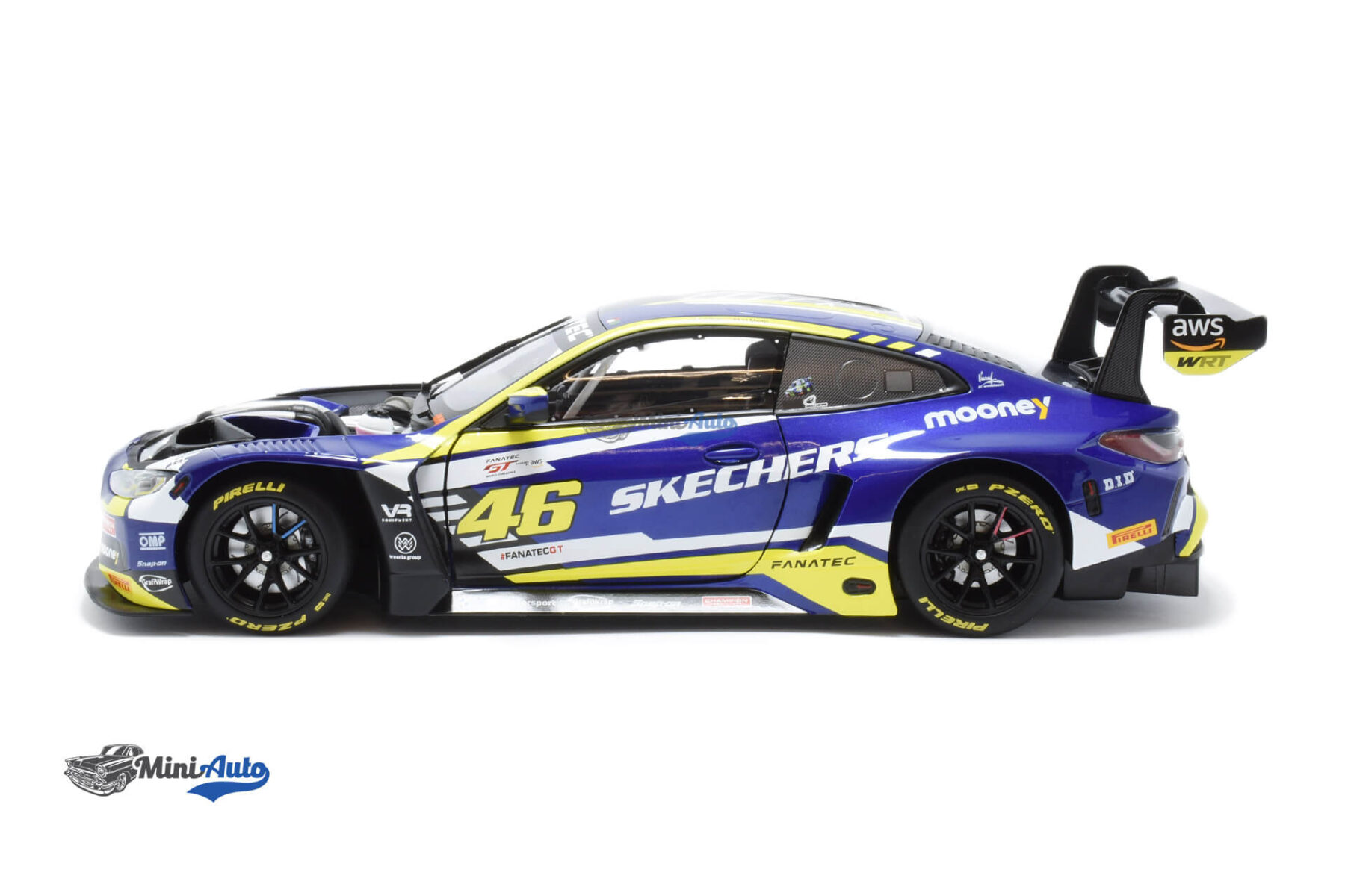 MIN113232446BOX---BMW-M4-GT3-WRT-N46-First-Podium-Valentino-Rossi---2023---Blue_6 BMW M4 GT3 WRT N46 First Podium Valentino Rossi - 2023 - Blue - Image 6