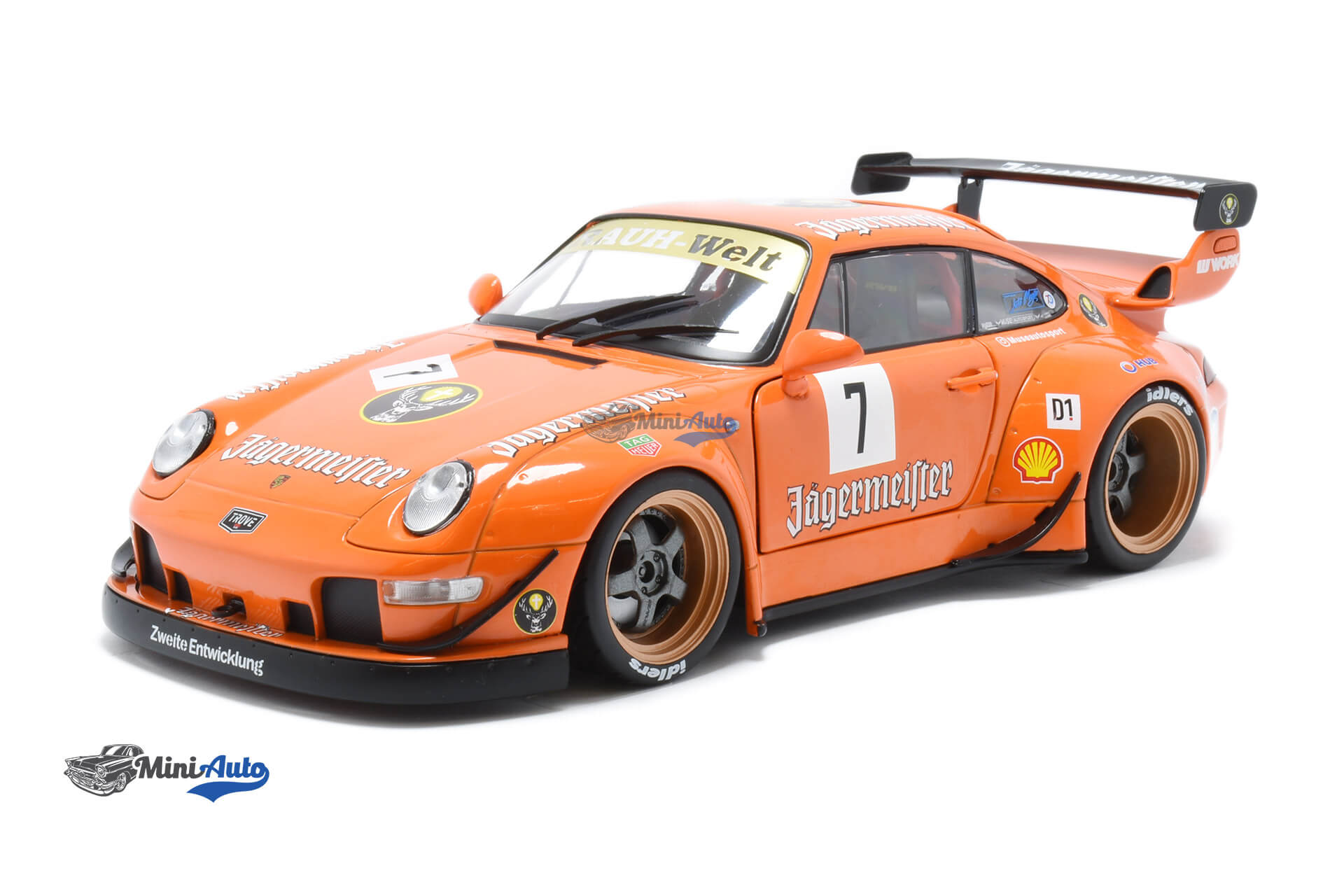 S1808506---Porsche-911-993-Jagermeister-RWB---2020---Orange_1 Porsche 911 993 Jagermeister RWB - 2020 - Orange - Image 1