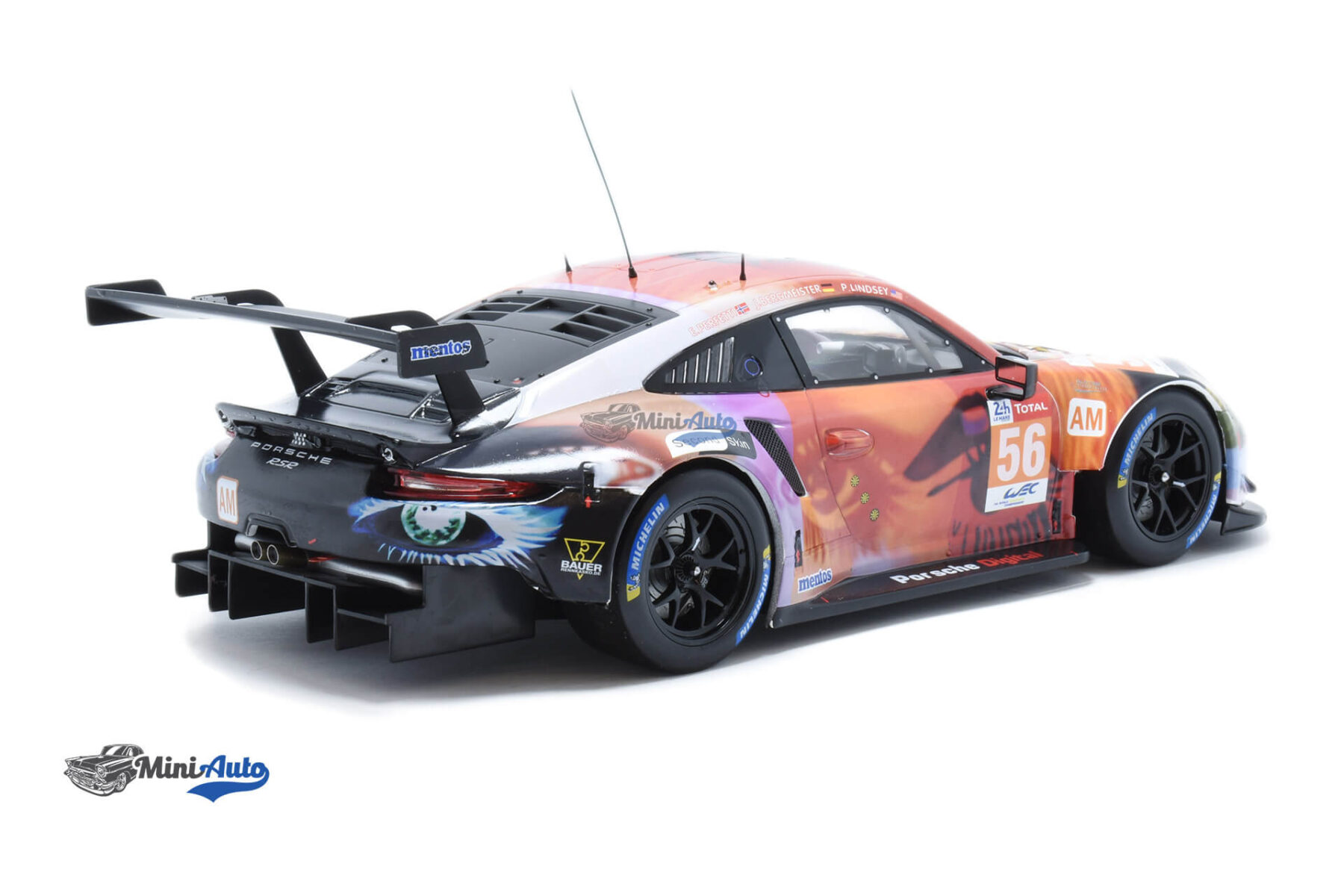 Porsche 911 RSR Winner LMGTE Am Class N56 - 2019 - Green/Orange/Black - Image 2