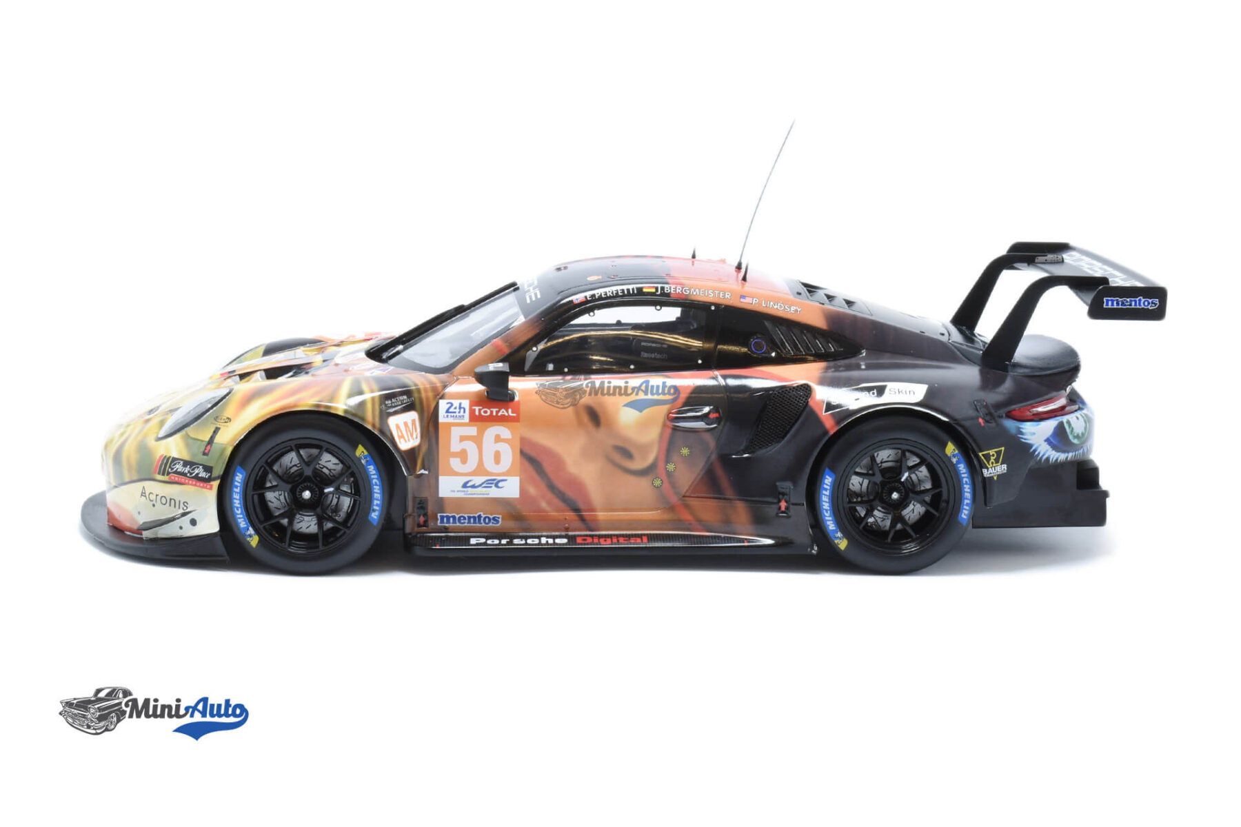 Porsche 911 RSR Winner LMGTE Am Class N56 - 2019 - Green/Orange/Black - Image 3