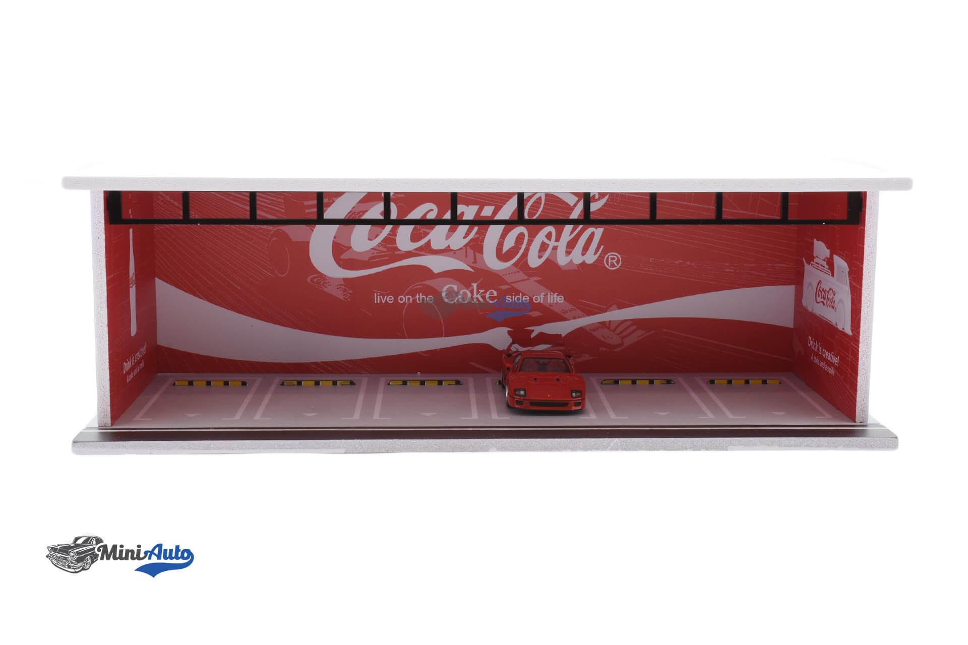 MO914035---Garage-Coca-Cola-with-light---RedWhite_1 Garage Coca Cola with light (Bez Automobila) - Red/White - Image 1