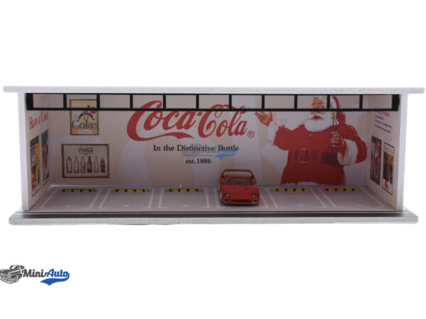Garage Coca Cola 1 with light (Bez Automobila) - Beige/Red