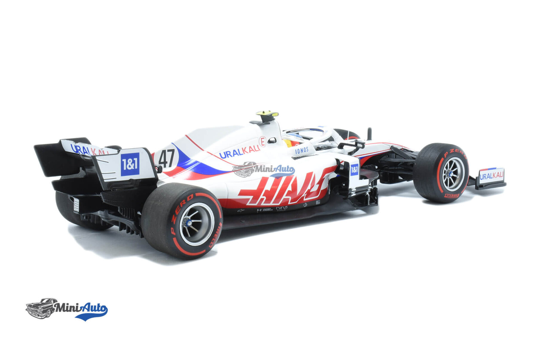 Haas VF-21 N47 Mick Schumacher - 2021 - White/Black - Image 2