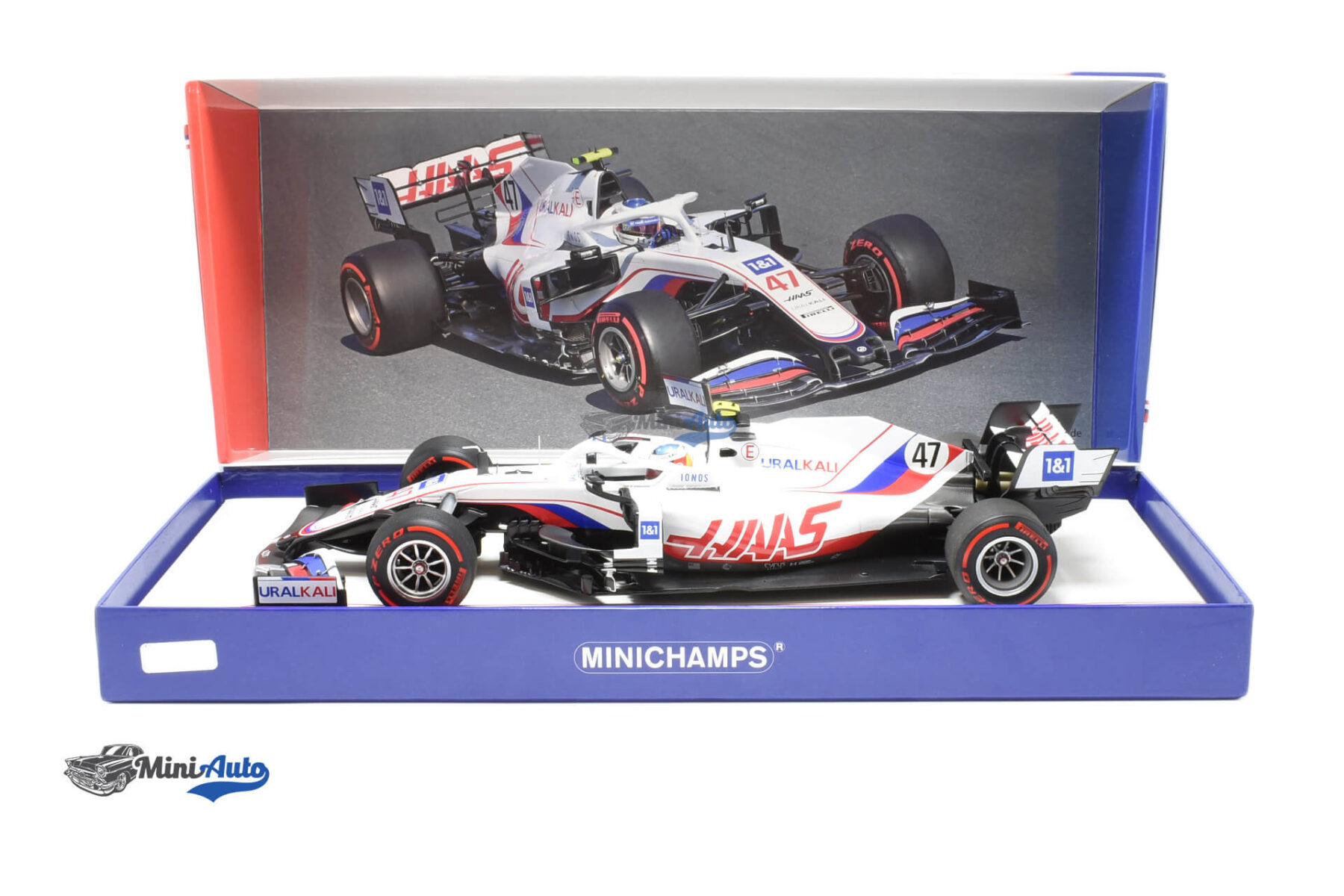 Haas VF-21 N47 Mick Schumacher - 2021 - White/Black - Image 4