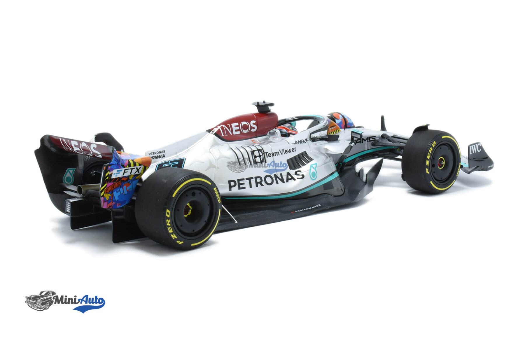 Mercedes Benz AMG F1 W13 N63 George Russell - 2022 - Silver - Image 2