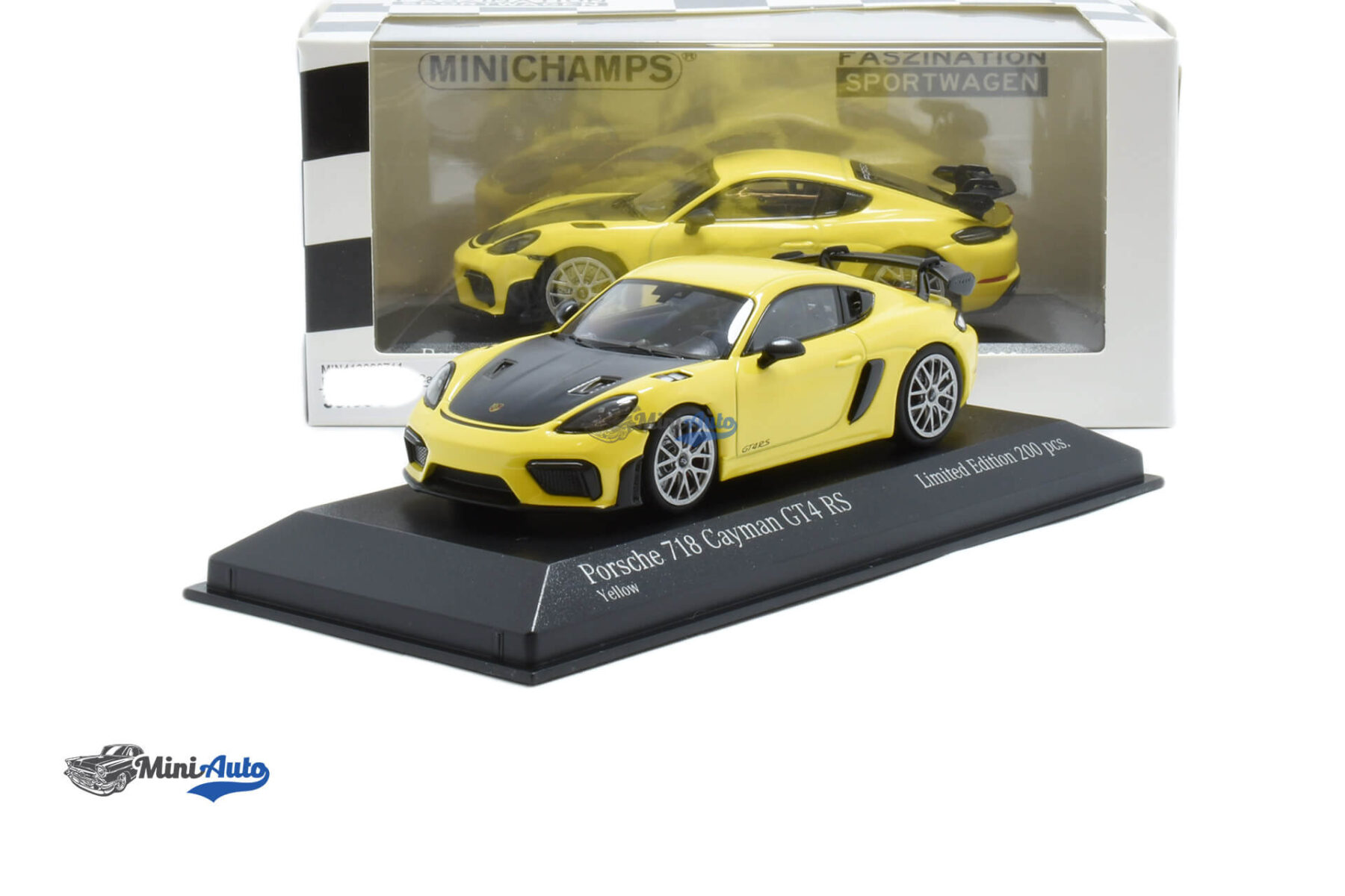 Porsche 718 982 Cayman GT4 RS Limited 200pcs - 2021 - Yellow/Black - Image 4