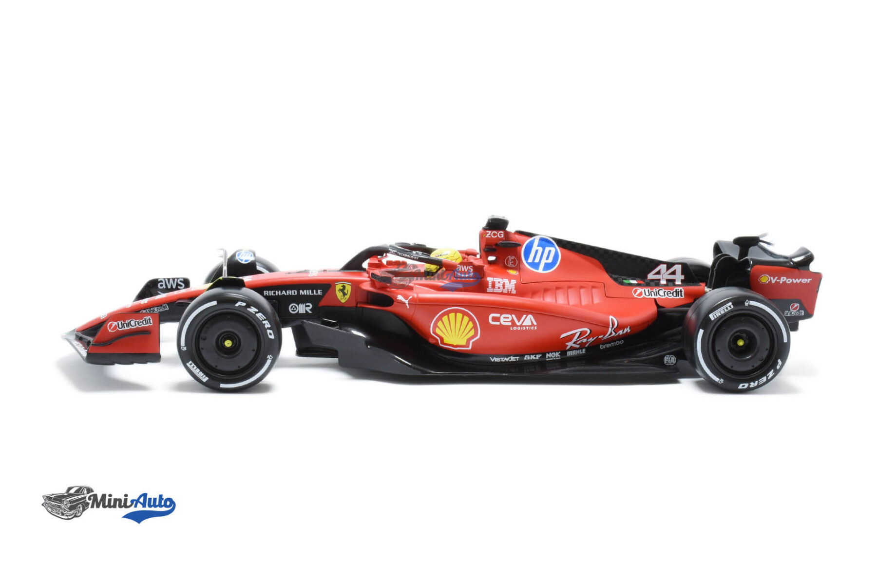 Ferrari F1 SF-23 Scuderia HP Fiorano N44 Lewis Hamilton - 2025 - Red - Image 3