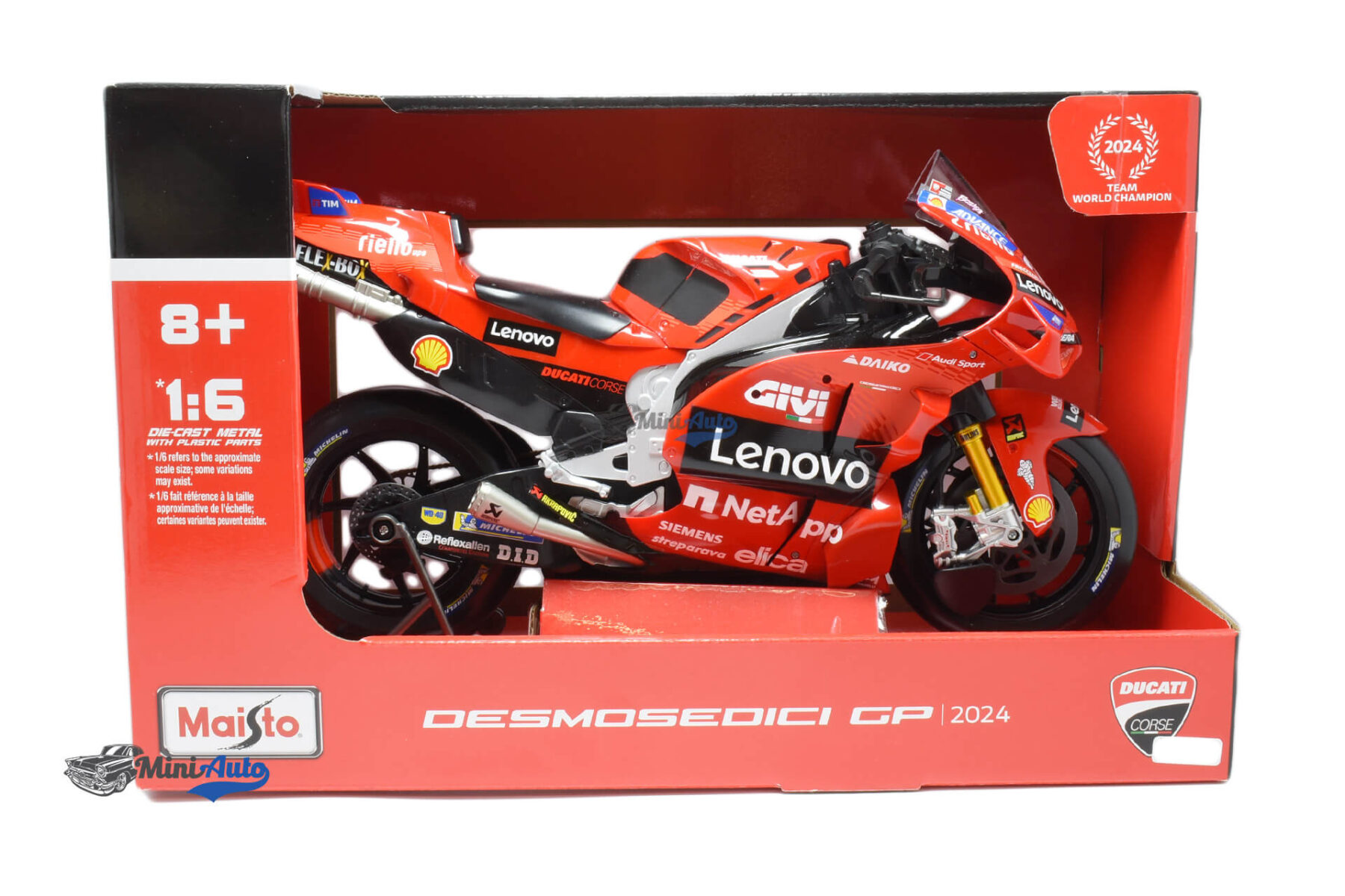 Ducati Desmosedici GP24 N23 E. Bastianini - 2024 - Red - Image 4