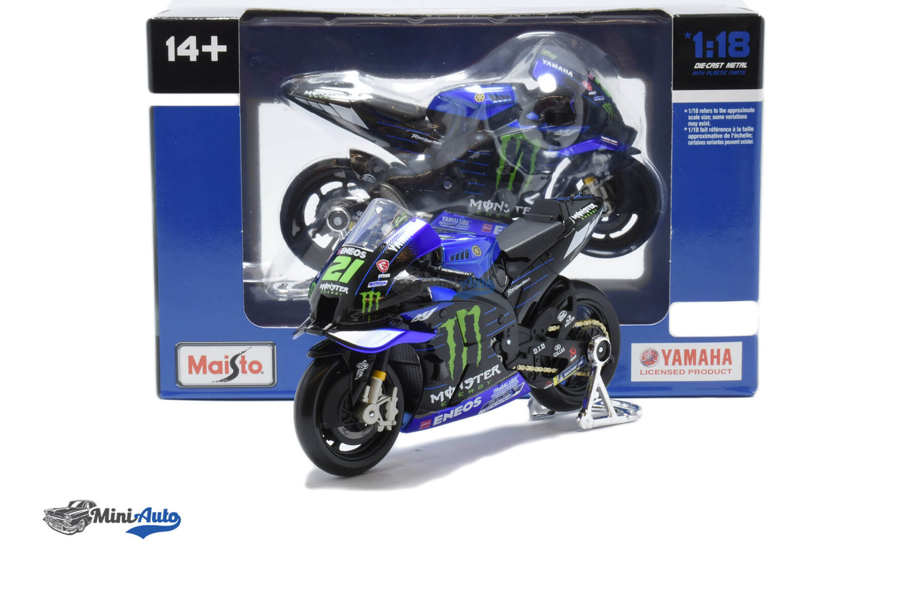 Yamaha Yzr-m1 Monster Energy N21 MotoGP Franco Morbidelli - 2022 -  Blue - Image 4