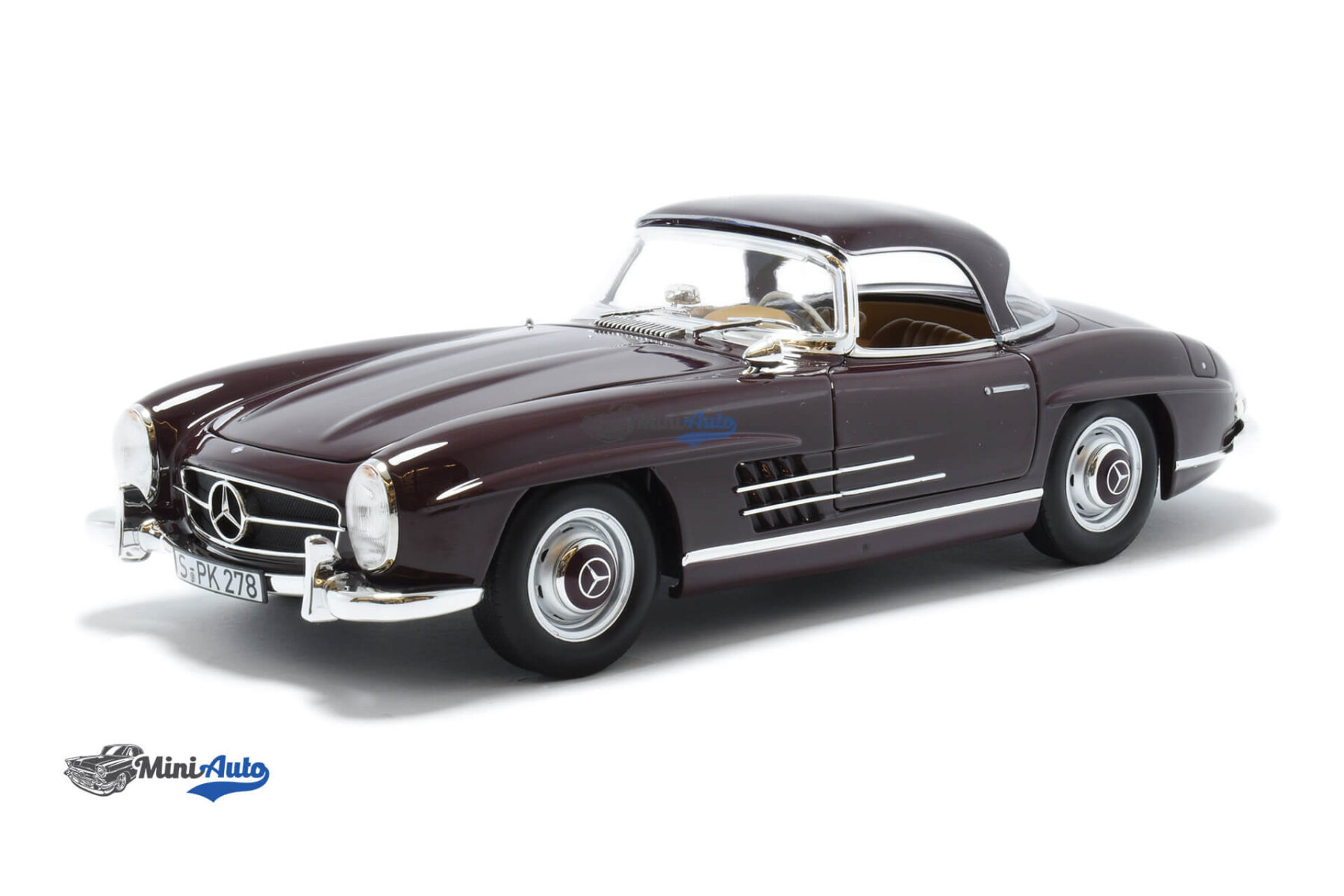 Mercedes Benz Sl - Class 300 SL Roadster - 1957 - Dark Red - Image 2