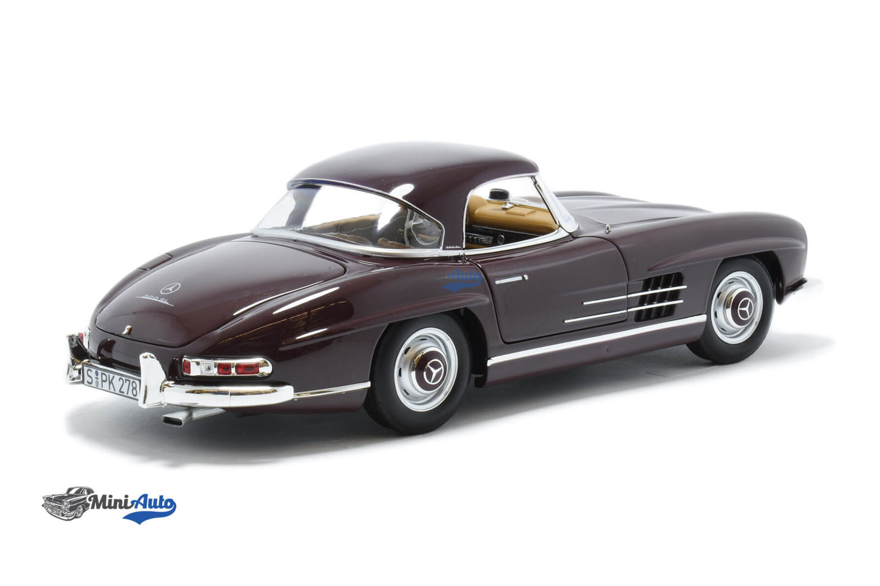 Mercedes Benz Sl - Class 300 SL Roadster - 1957 - Dark Red - Image 4