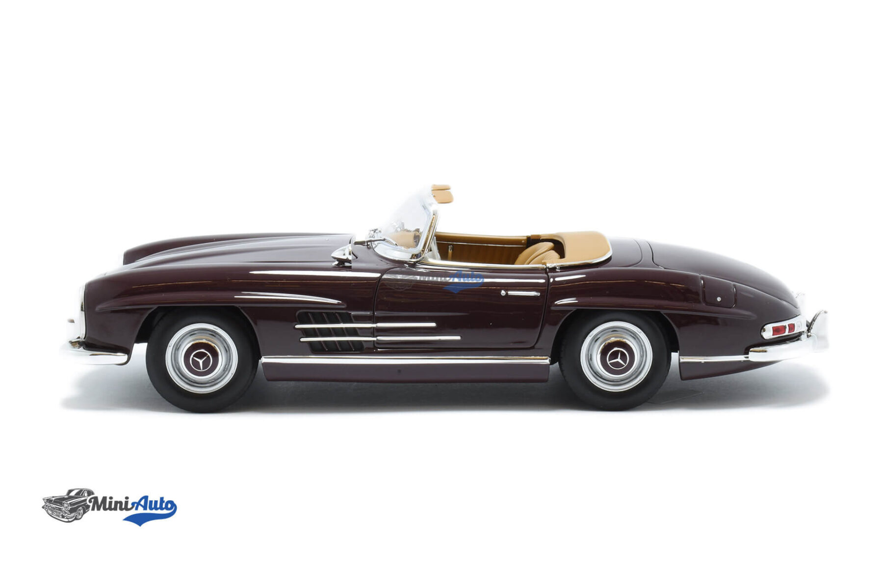 Mercedes Benz Sl - Class 300 SL Roadster - 1957 - Dark Red - Image 6