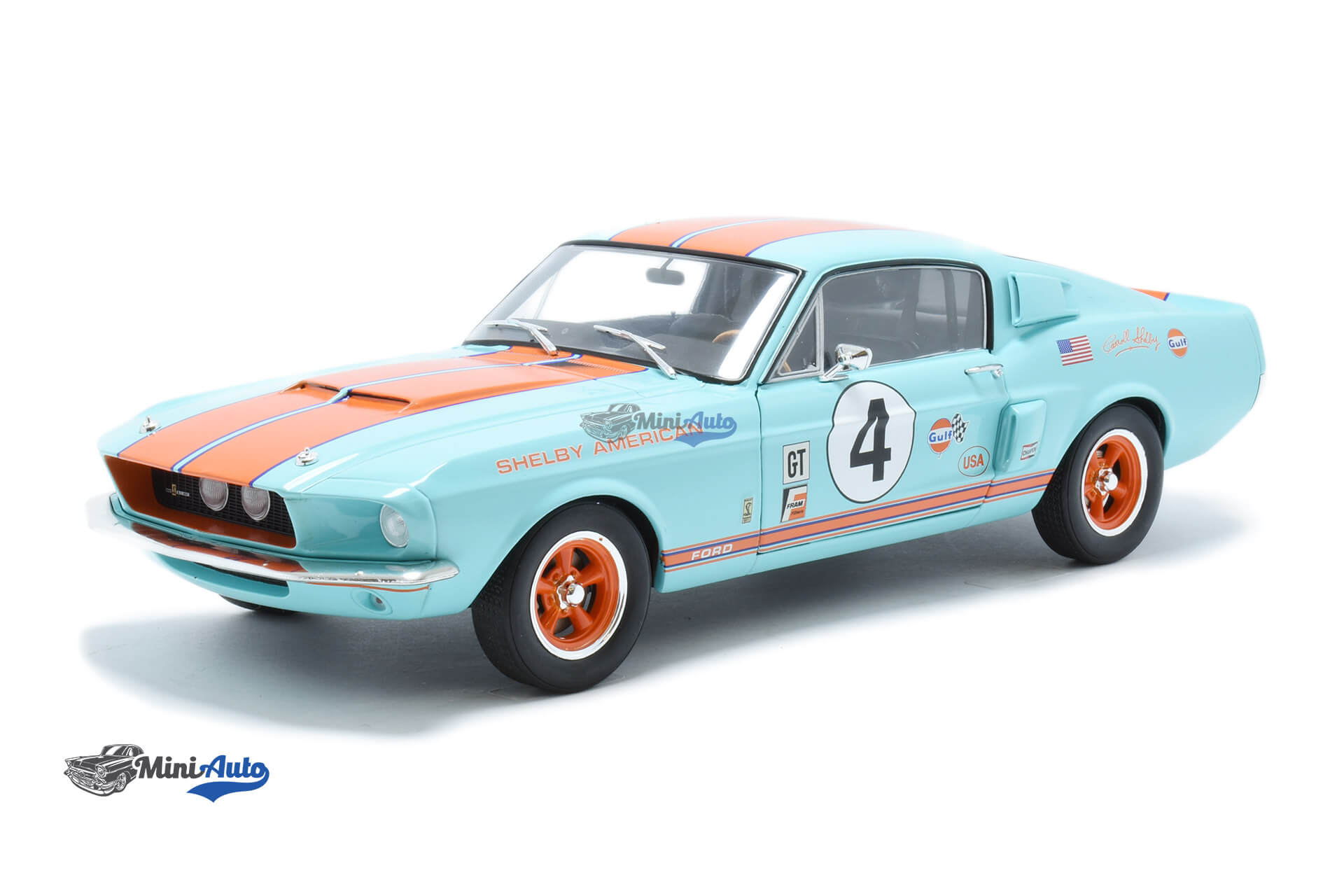 S1802911---Ford-Mustang-Shelby-GT500-N4---1967---BlueOrange_1 Ford Mustang Shelby GT500 N4 - 1967 - Blue/Orange - Image 1