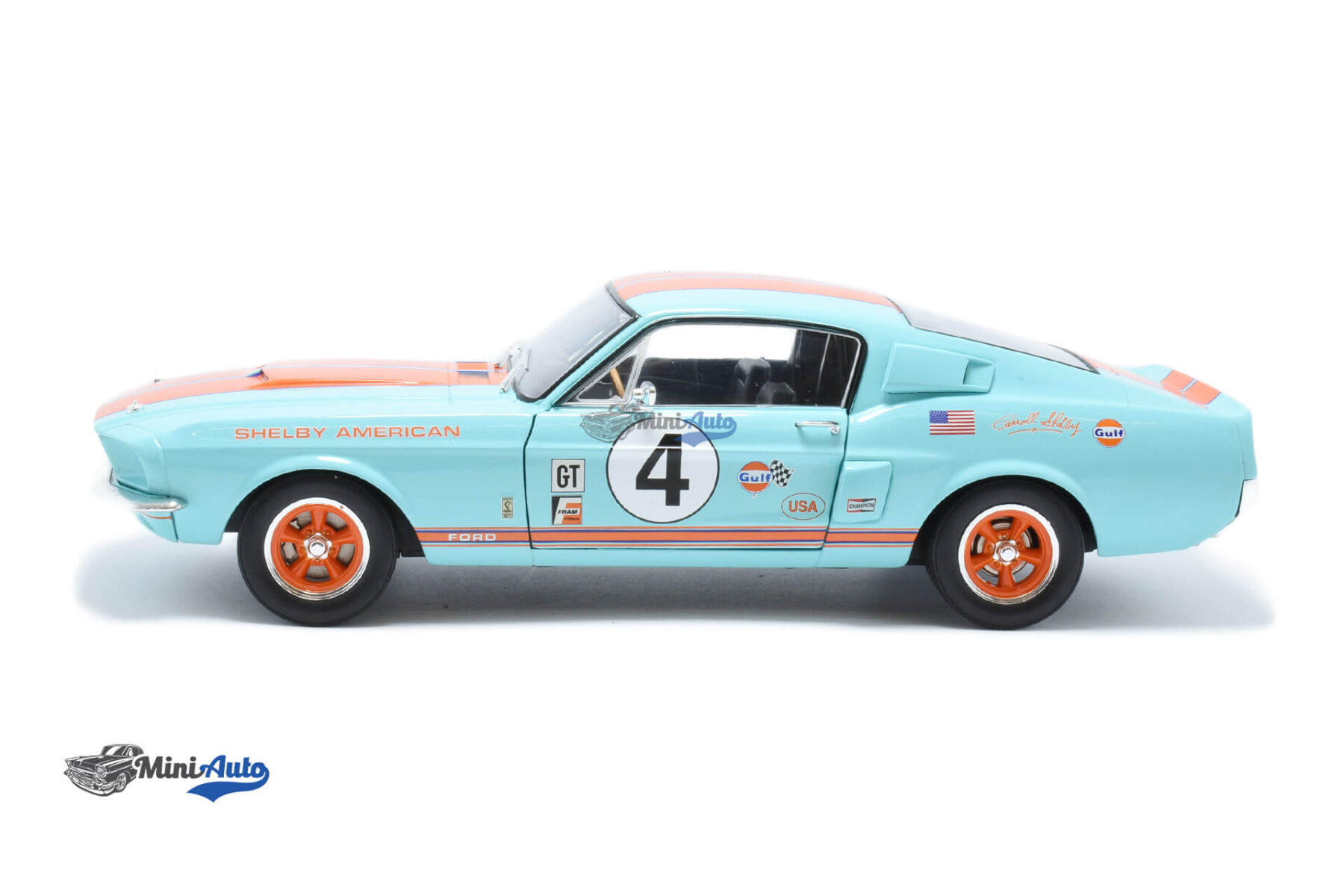 Ford Mustang Shelby GT500 N4 - 1967 - Blue/Orange - Image 5