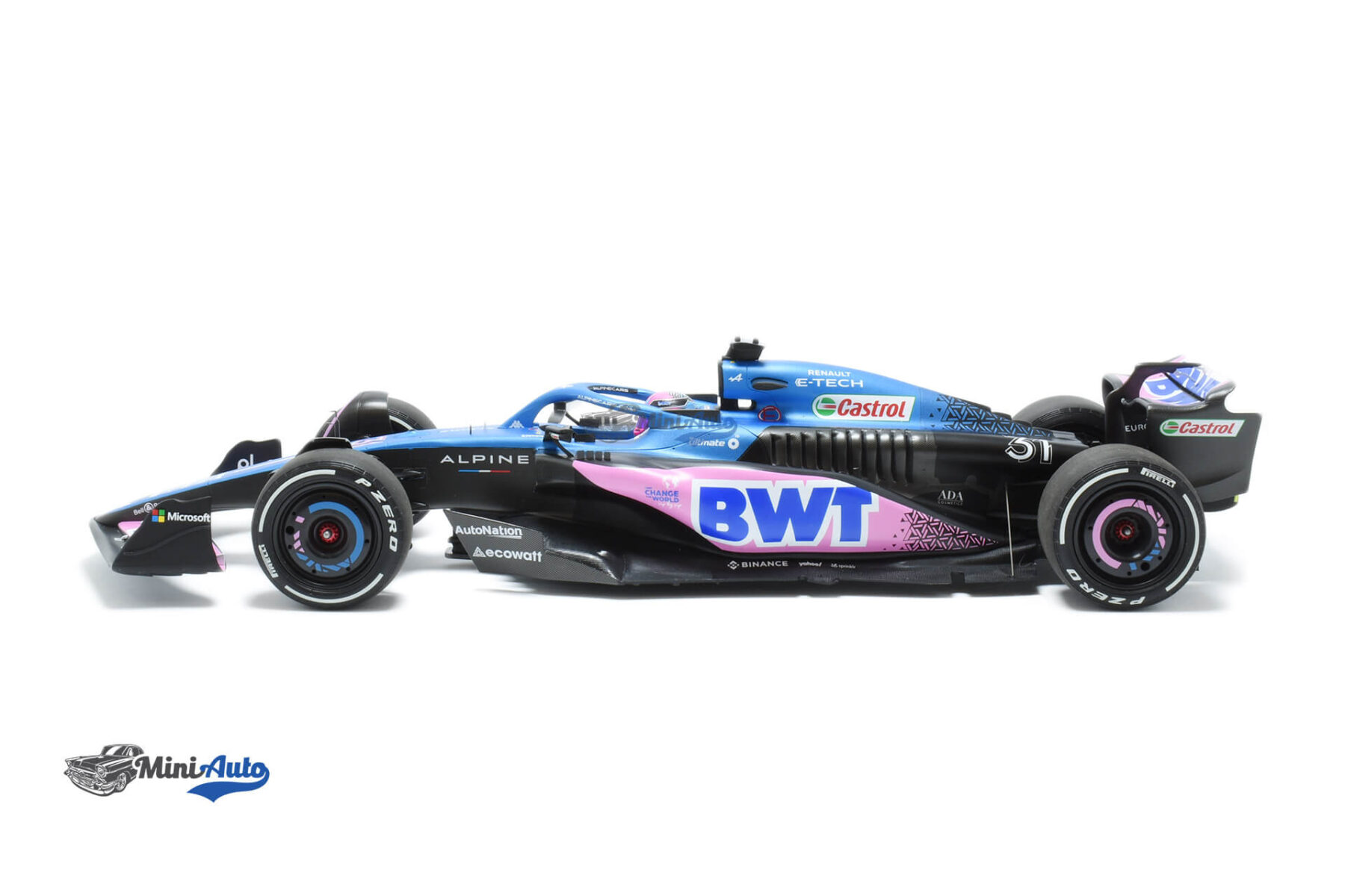 Alpine A523 N31 Esteban Ocon Miami GP - 2023 - Blue/Pink - Image 3