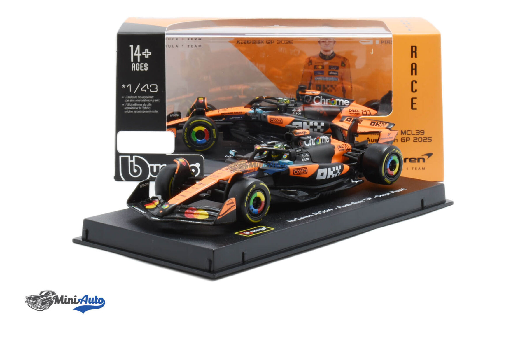 McLaren F1 MCL39 N81 Oscar Piastri - 2025 - Black/Orange - Image 4