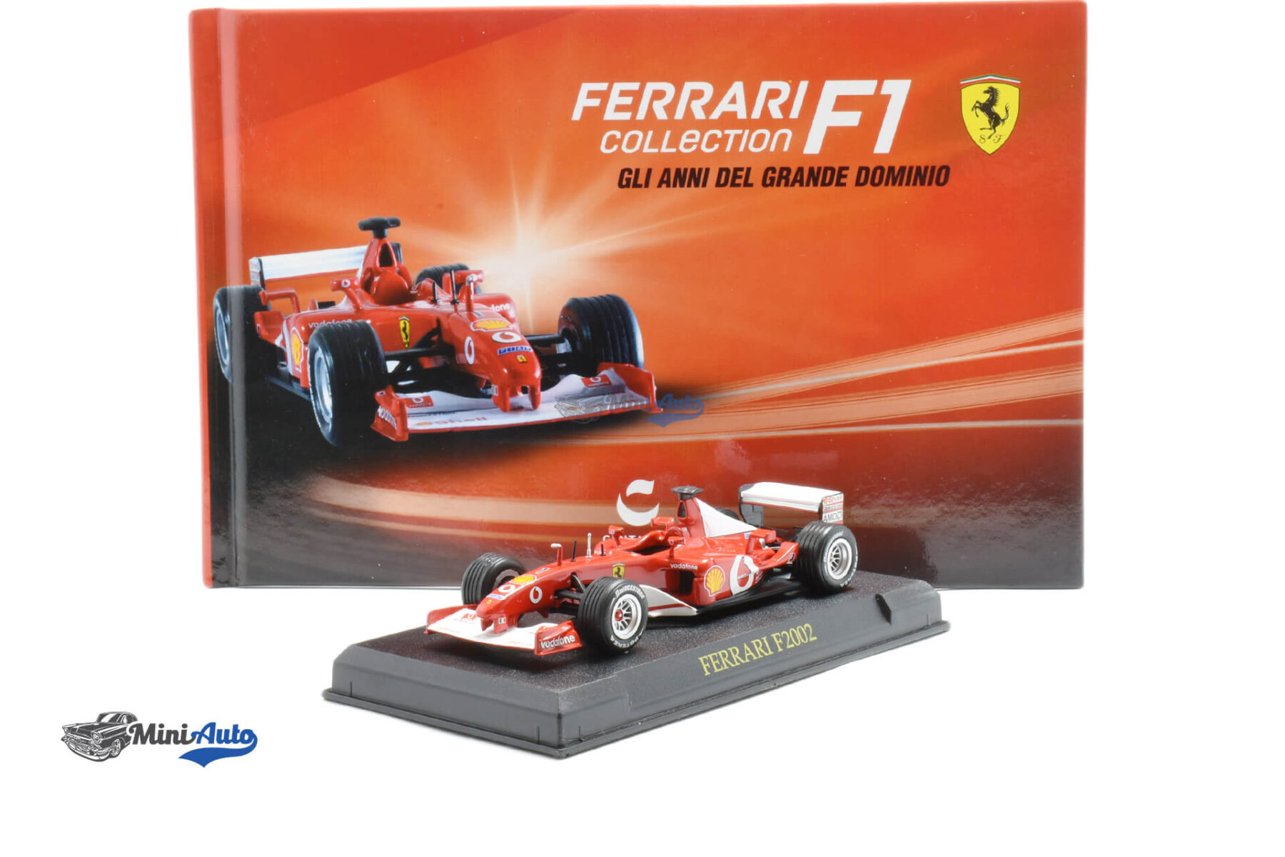 Ferrari F1 F2002 N1 Schumacher with Book - 2002 - Red - Image 4
