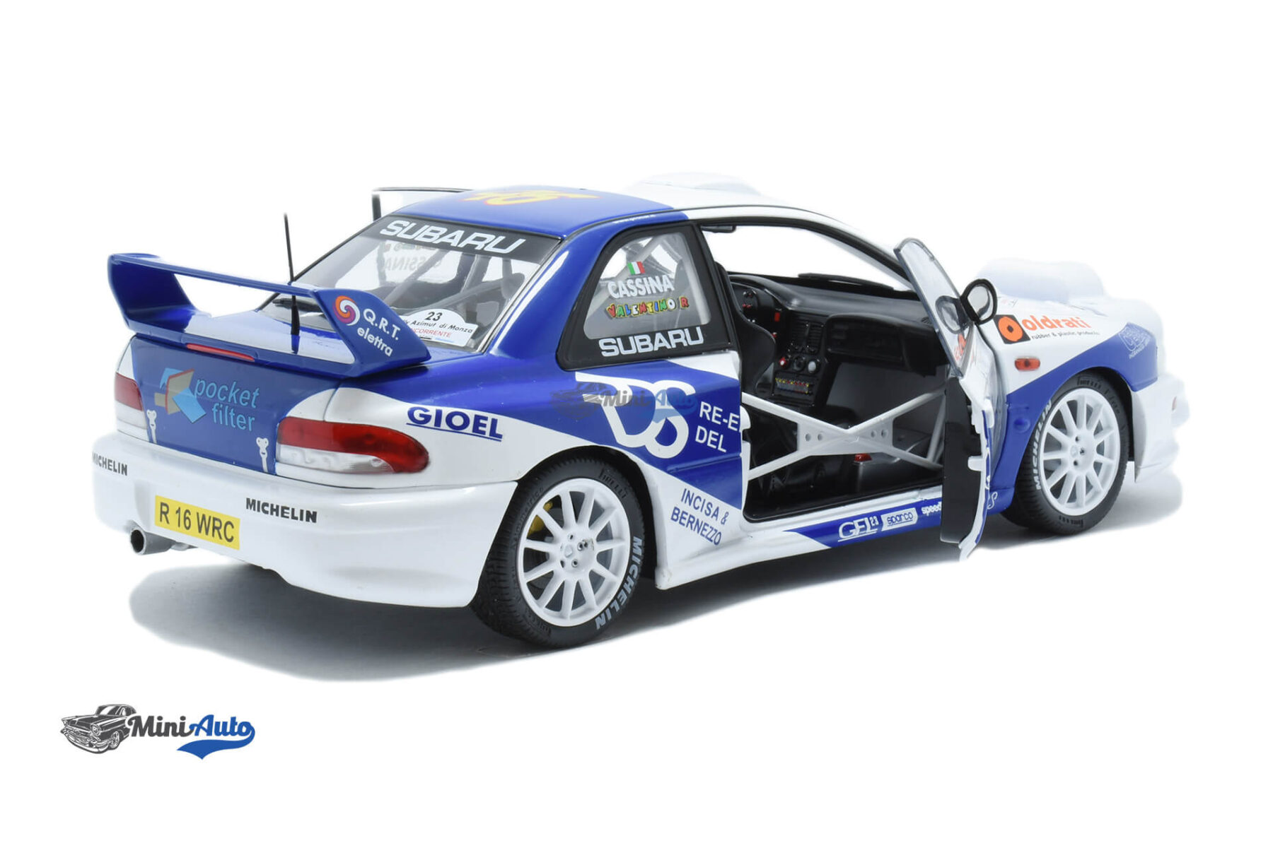 Subaru Impreza S5 WRC99 Rally Azimut Di Monza N8 V.Rossi / C.Cassina - 2000 - White - Image 4