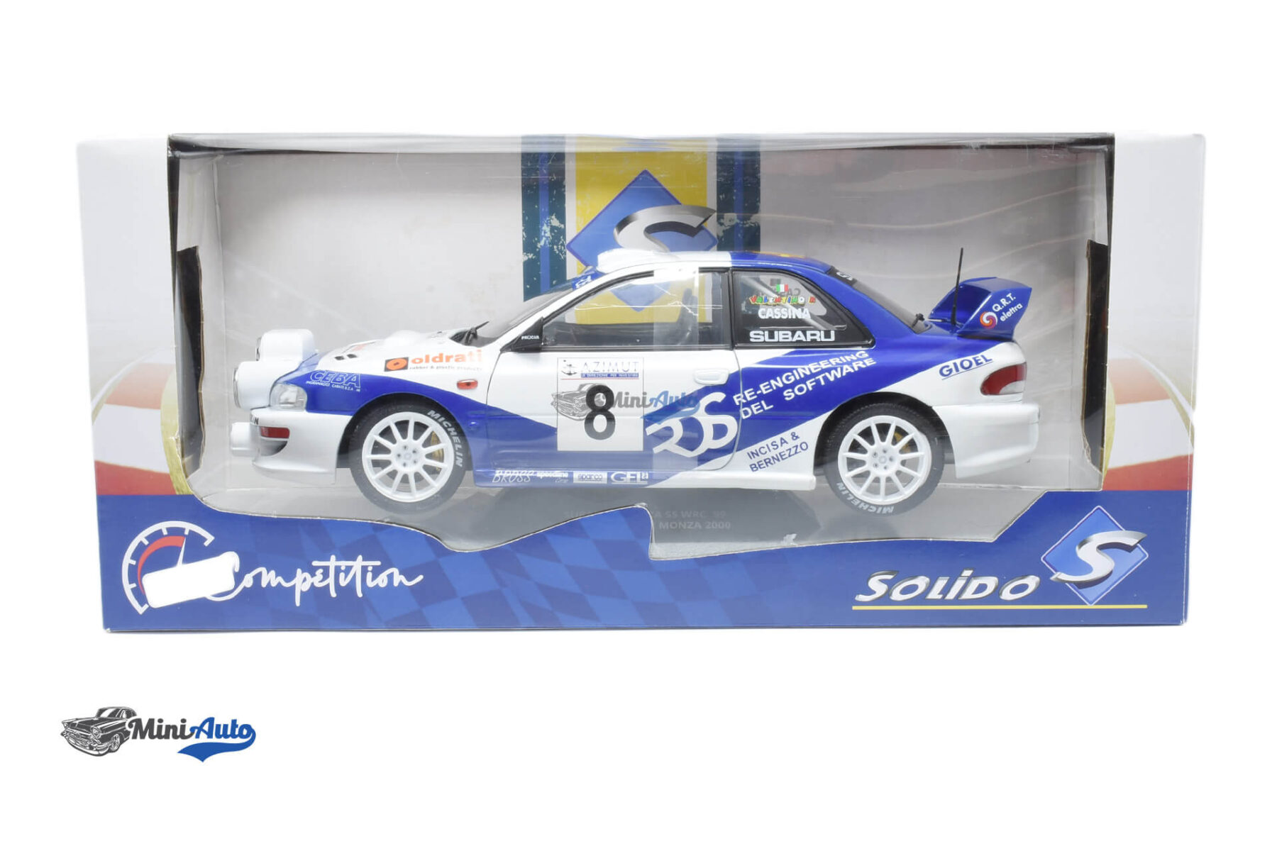 Subaru Impreza S5 WRC99 Rally Azimut Di Monza N8 V.Rossi / C.Cassina - 2000 - White - Image 6