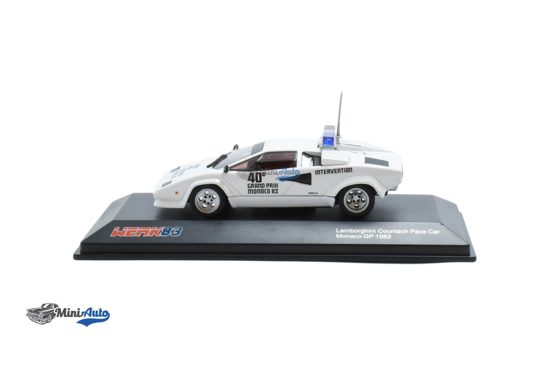 Lamborghini Countach Safety Car Monaco GP F1 - 1982 - White - Image 3