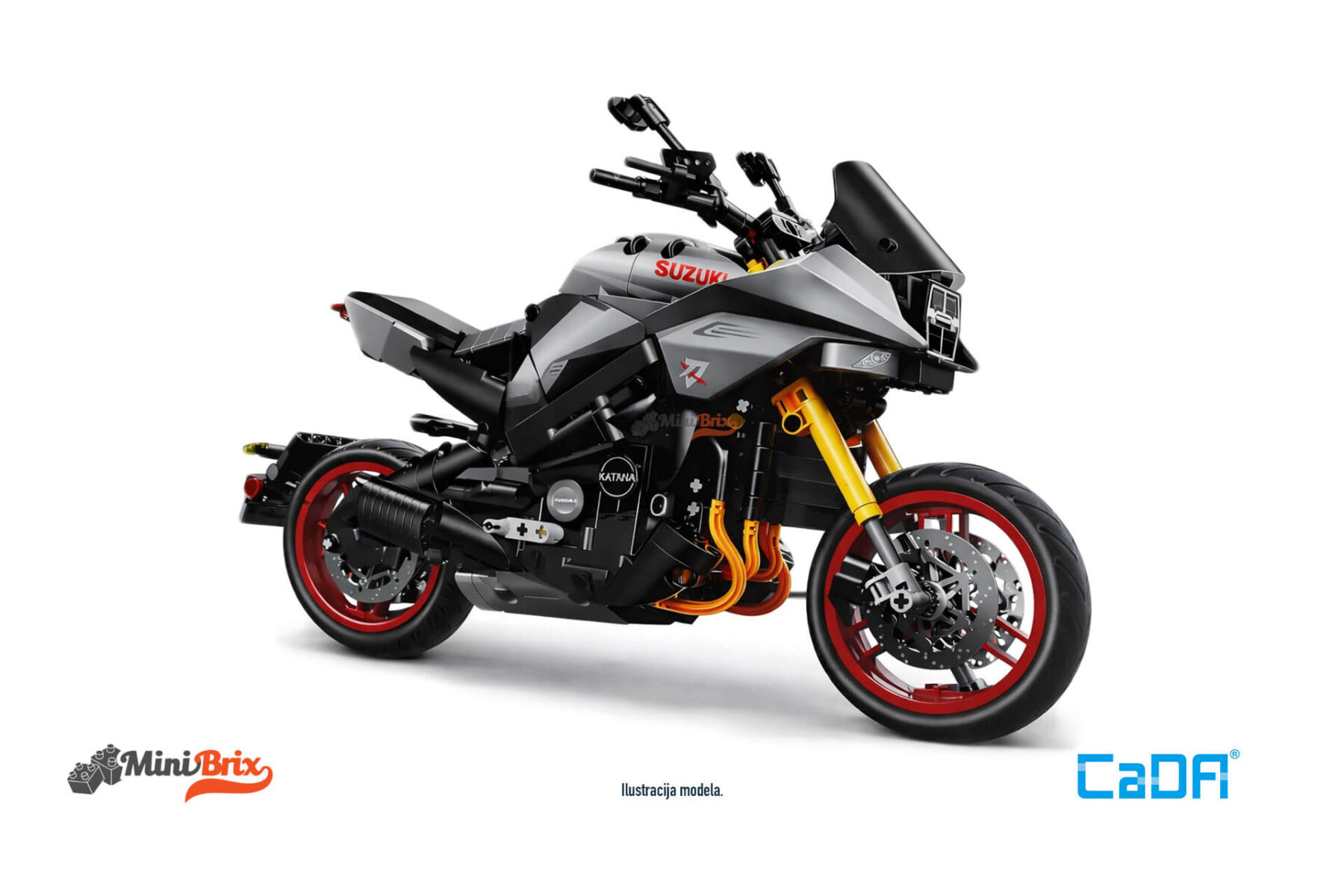 Suzuki Katana 1104pcs - 2022 - Grey 1/8 - Image 2