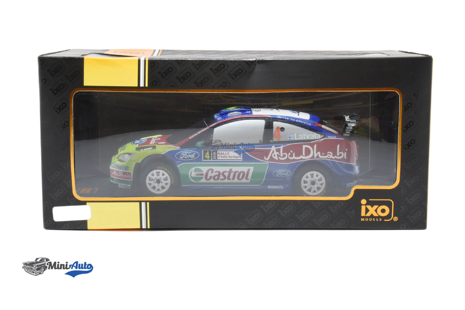 Ford Focus RS WRC N4 Rallye J-M.Latvala - 2009 - Green/Blue/Red - Image 4