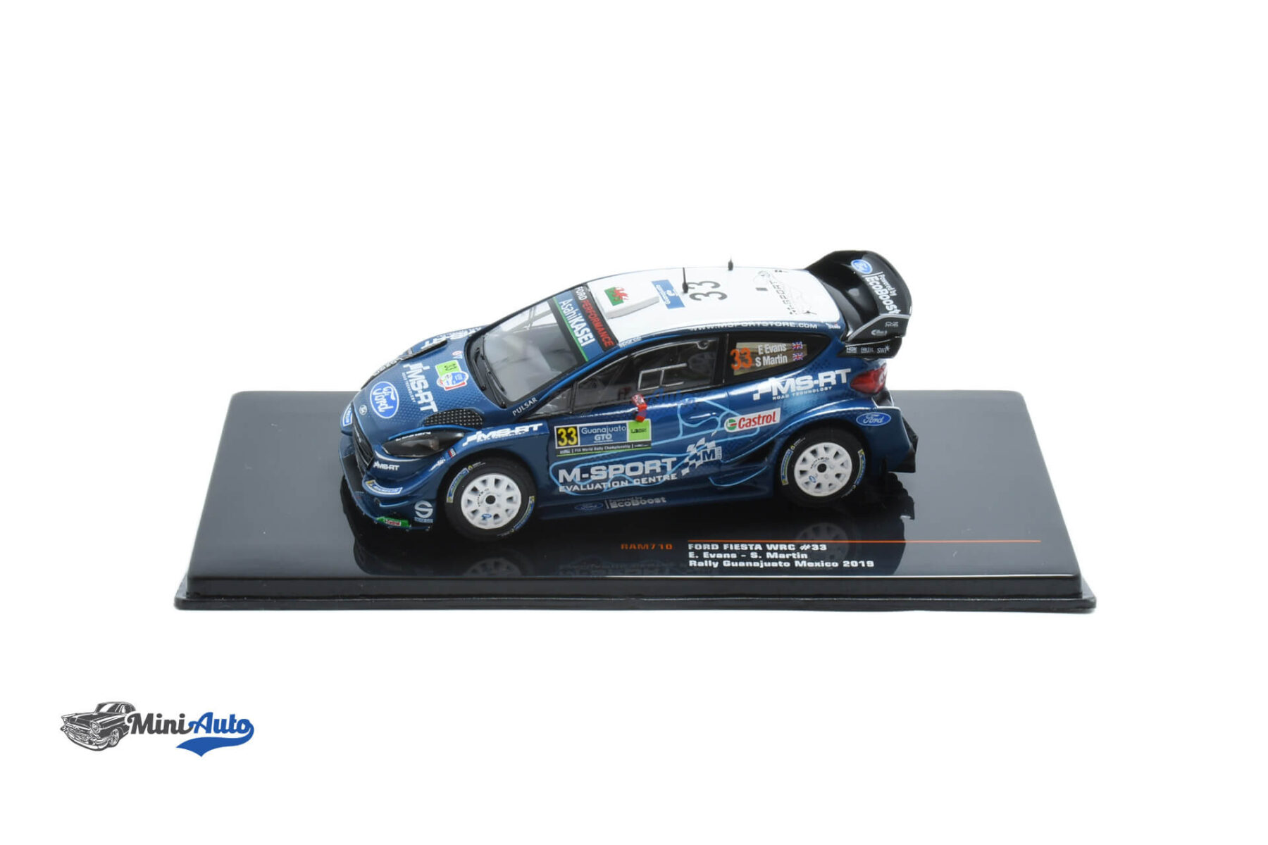 Ford Fiesta RS WRC N33 Evans  - 2019 - Blue - Image 3