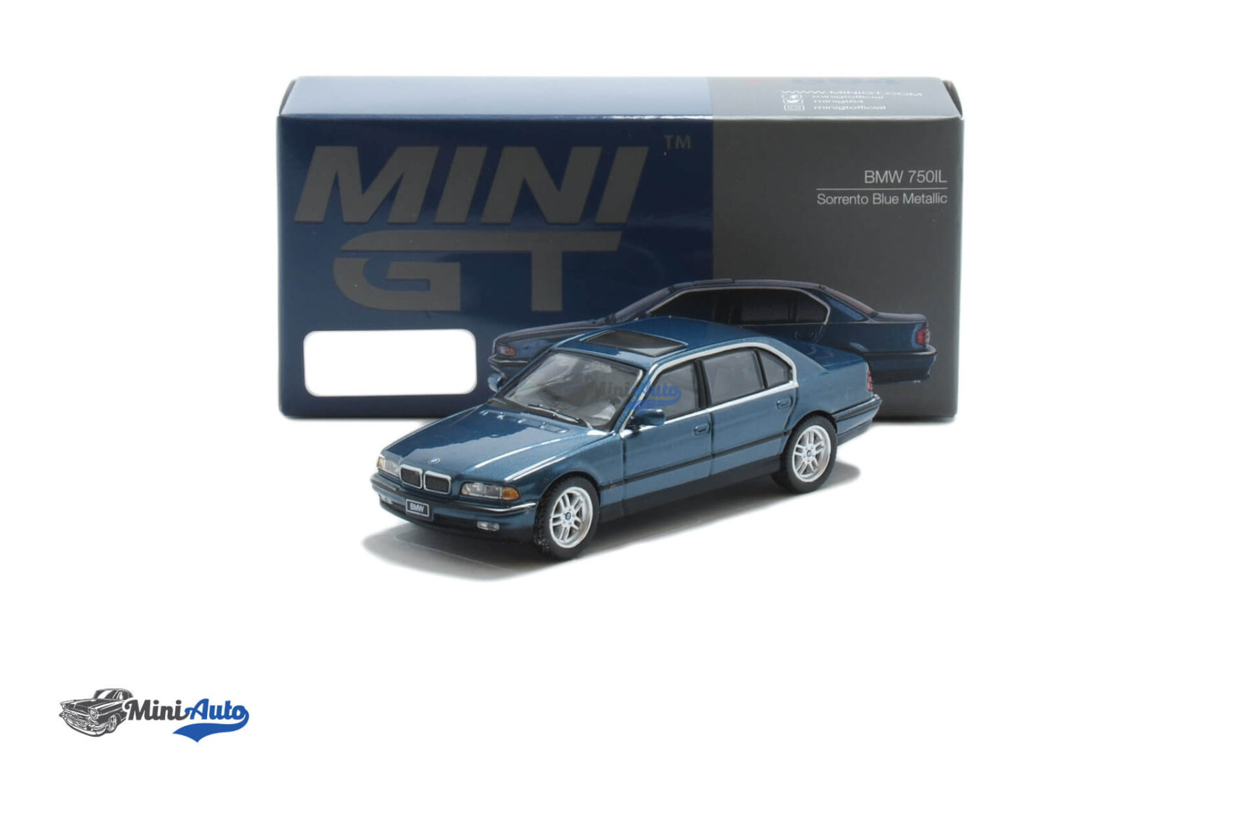 BMW 750iL E38 - 1998 - Blue - Image 4