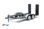 Trailer for 1:24 models with winder arm - Black/Silver