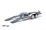 Trailer for 1:24 models with winder arm - Black/Silver - Image 2